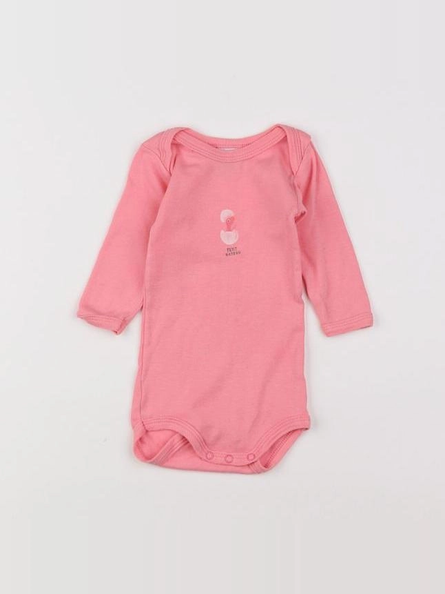 Petit Bateau - body rose - 3 mois