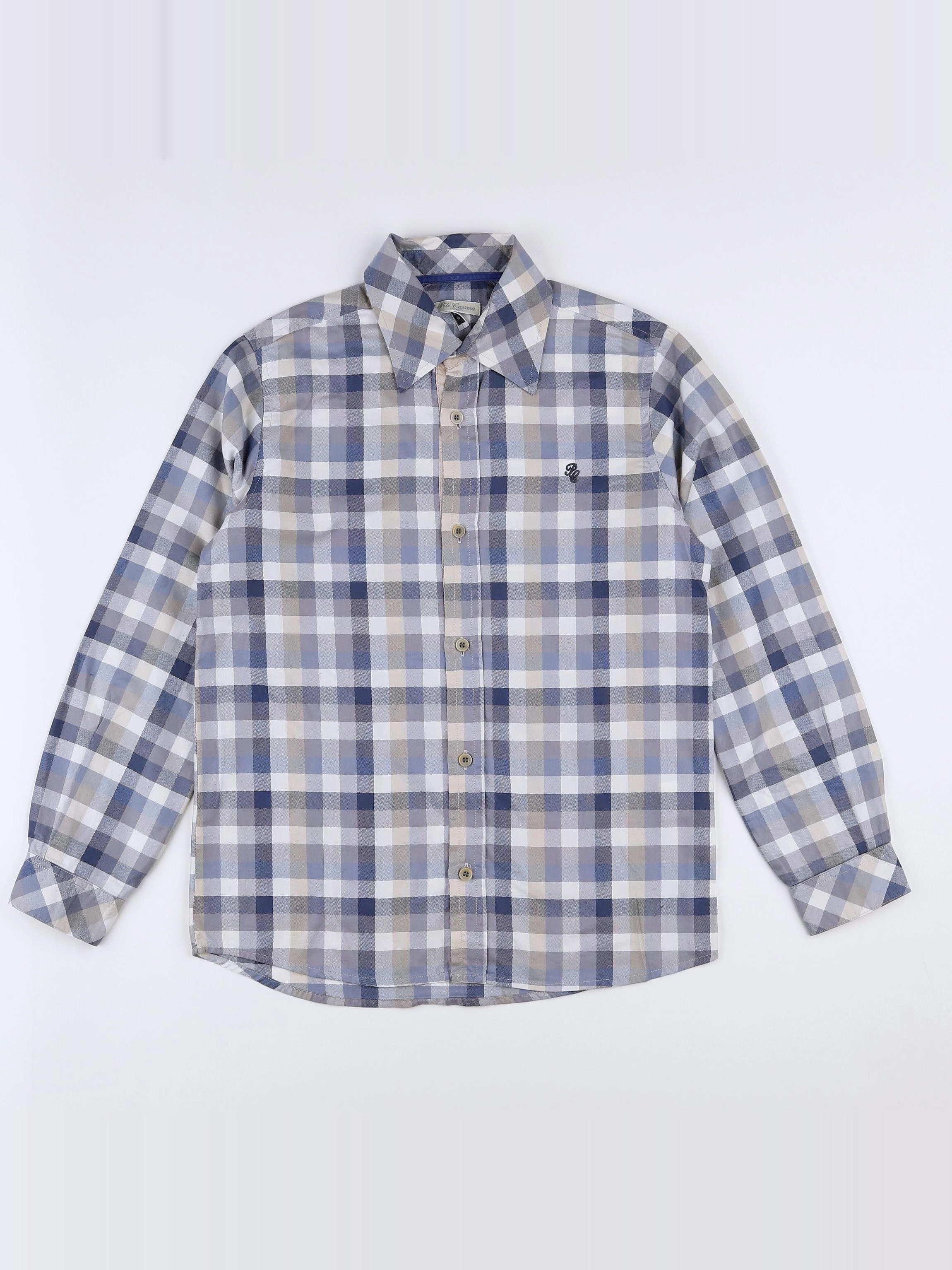 PiliCarrera - chemise bleu, gris - 10 ans