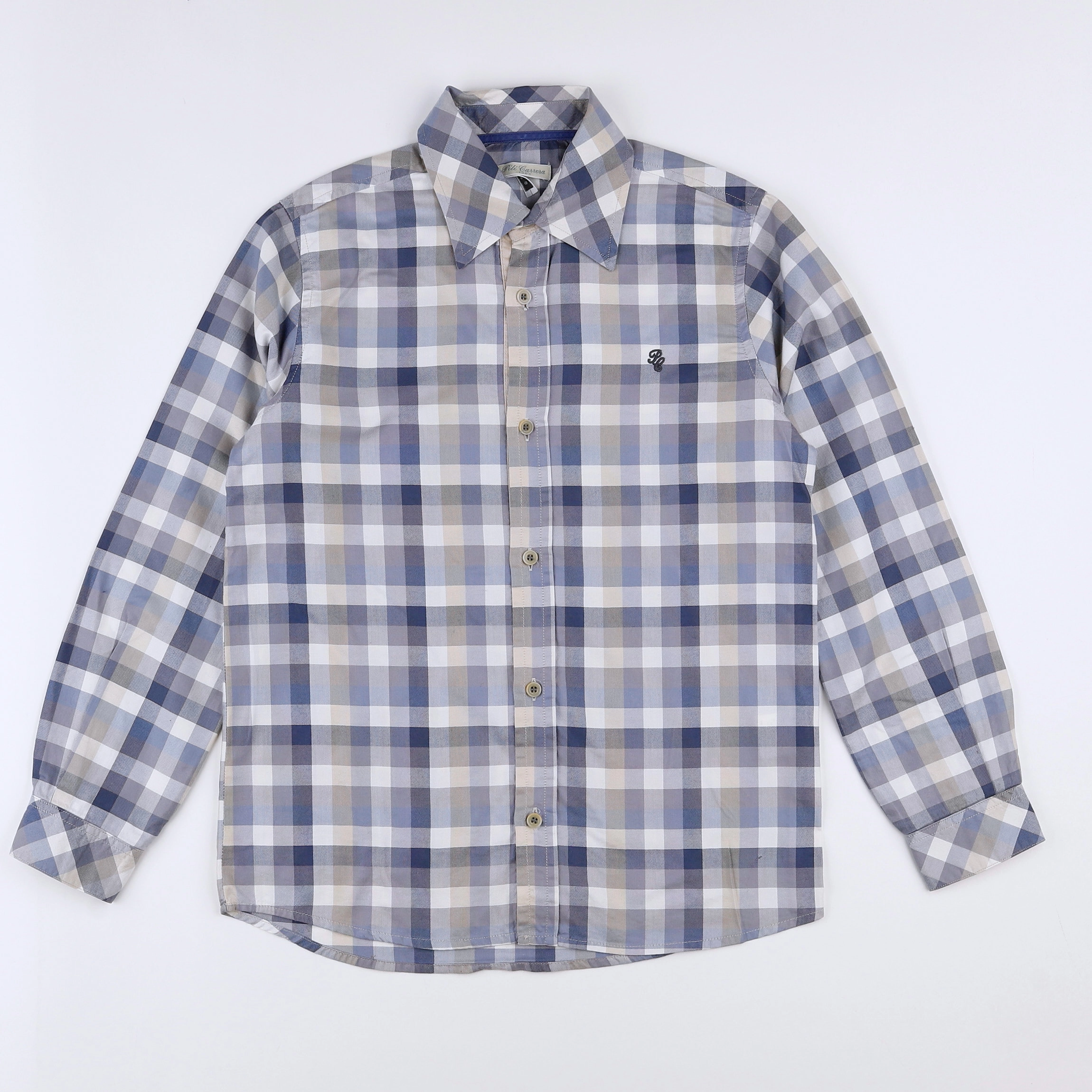 PiliCarrera - chemise bleu, gris - 10 ans