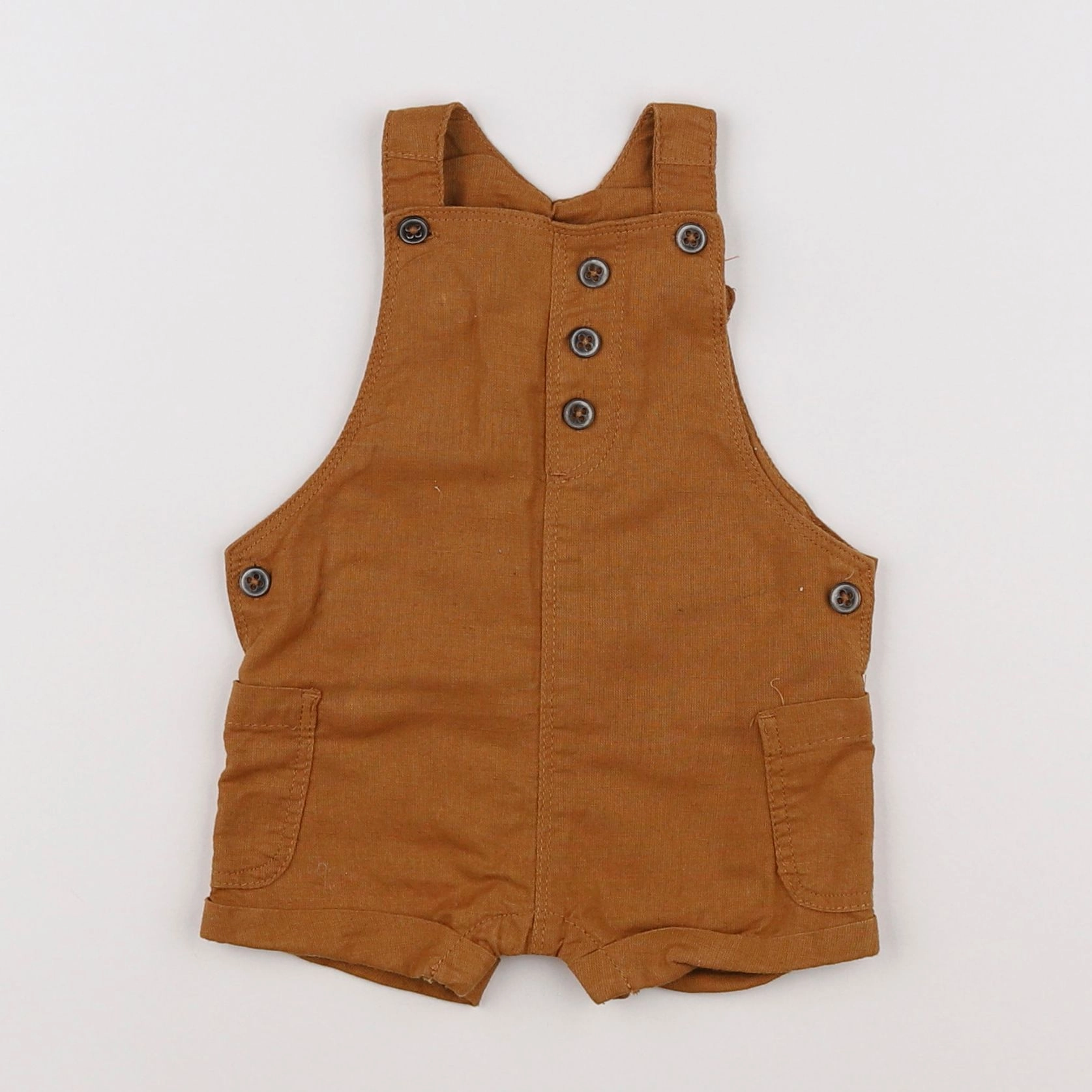 Vertbaudet - salopette marron - 3 mois