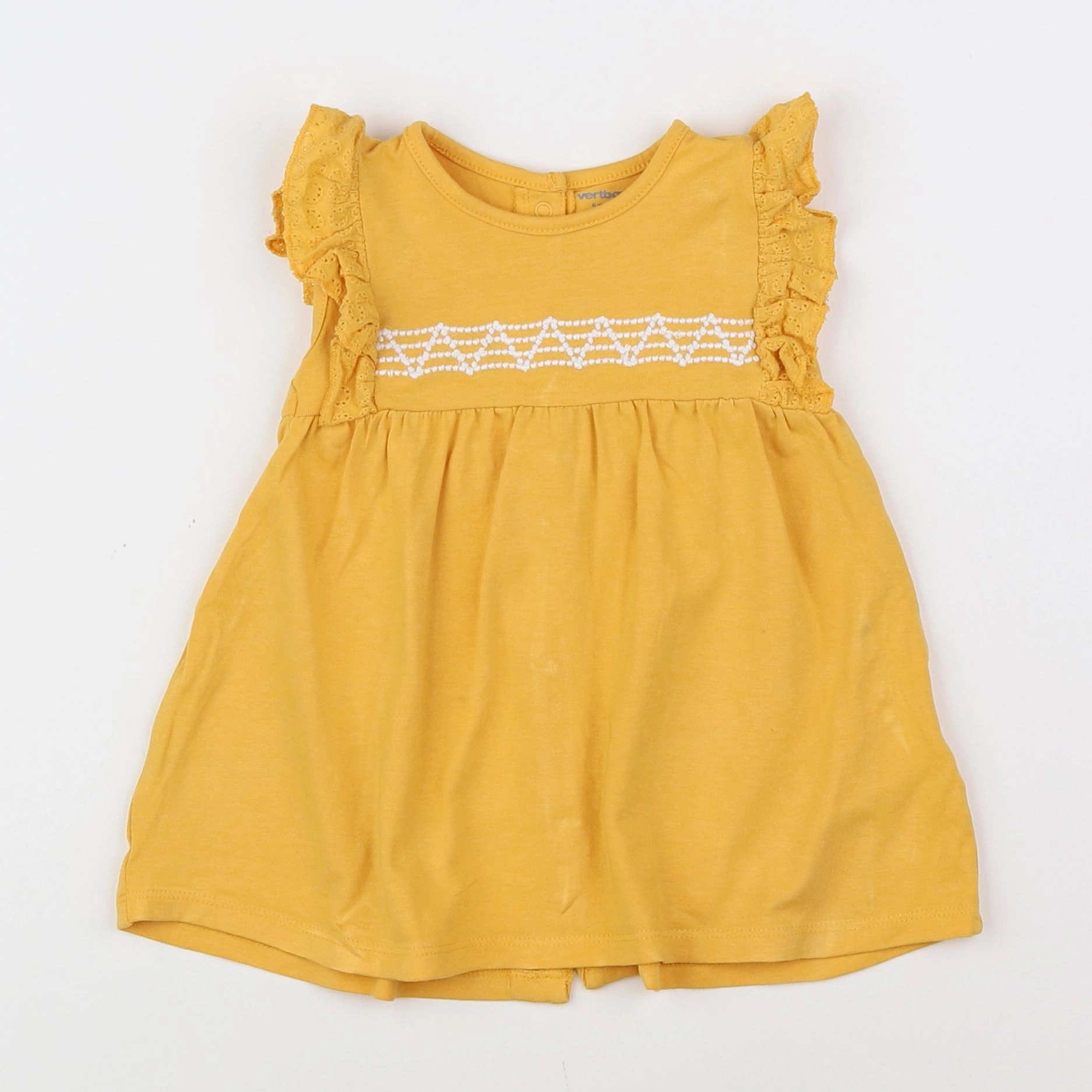 Vertbaudet - robe jaune - 6 mois
