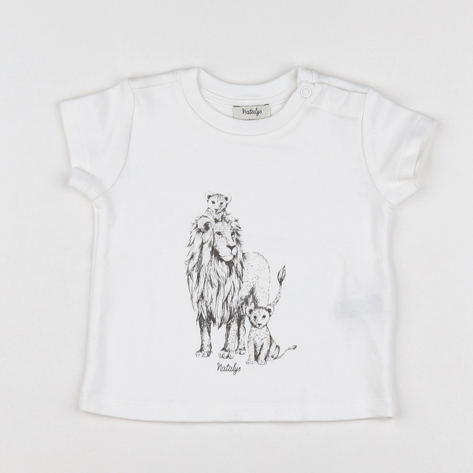 Natalys - tee-shirt blanc - 6 mois