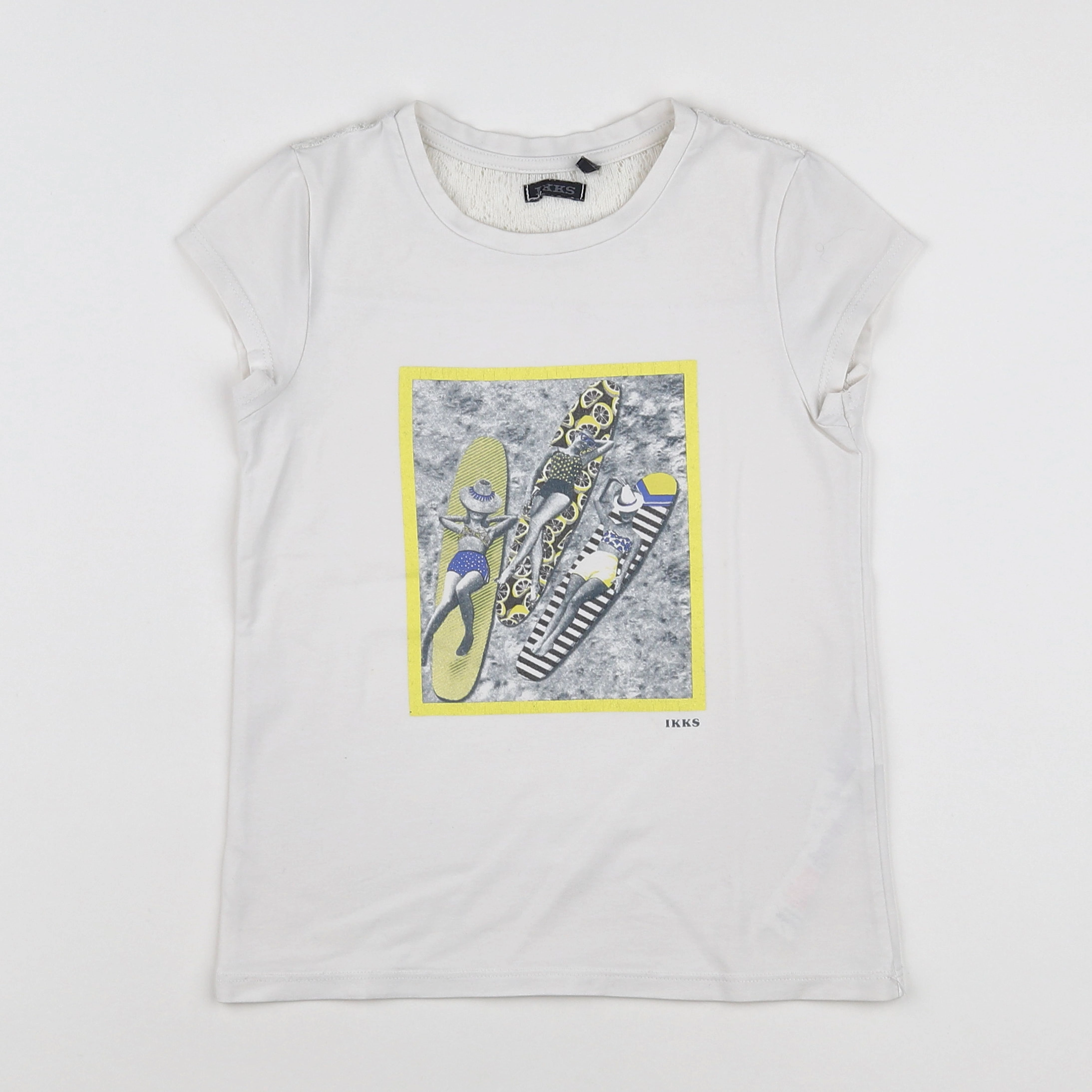 IKKS - tee-shirt blanc - 8 ans
