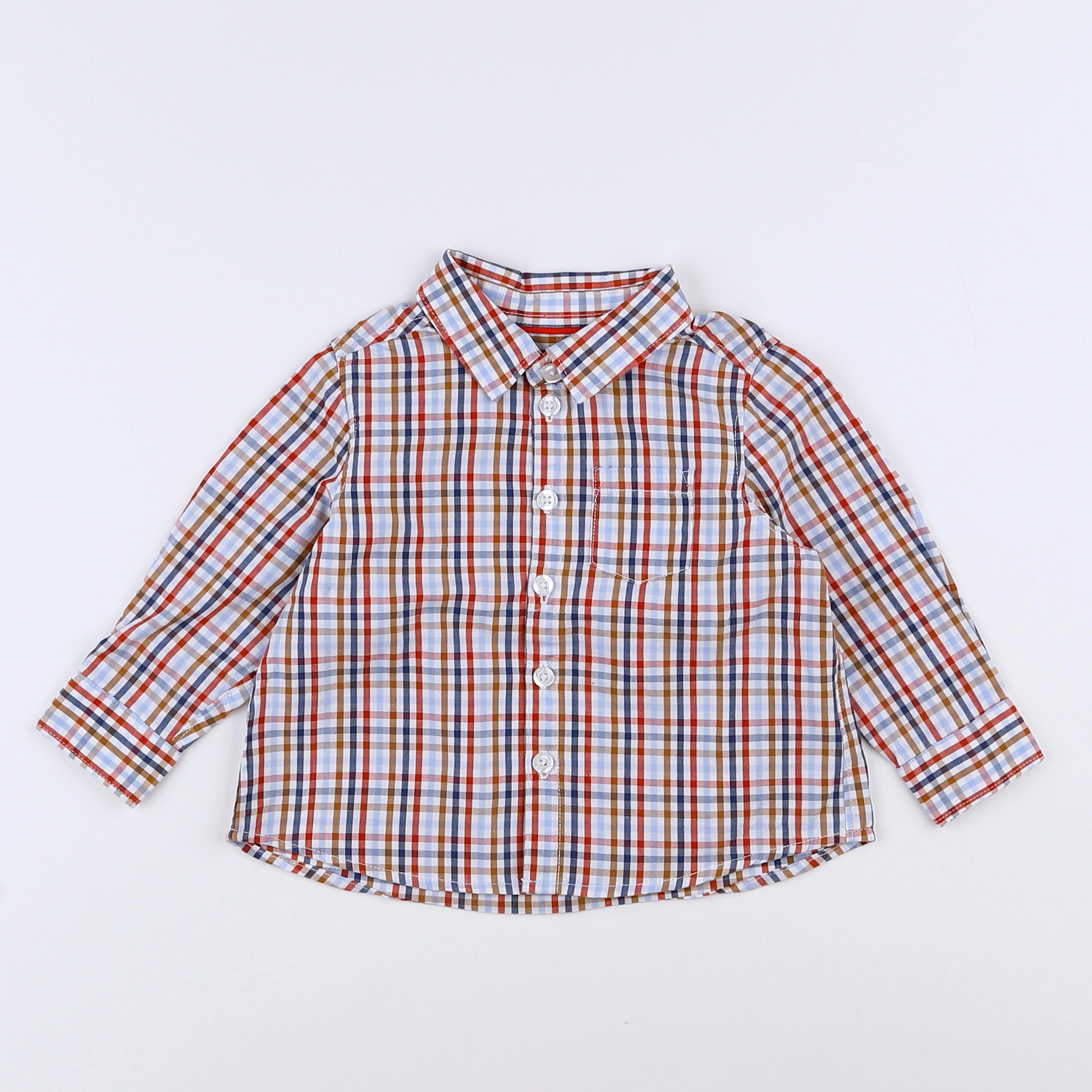 Cyrillus - chemise multicolore - 9 mois
