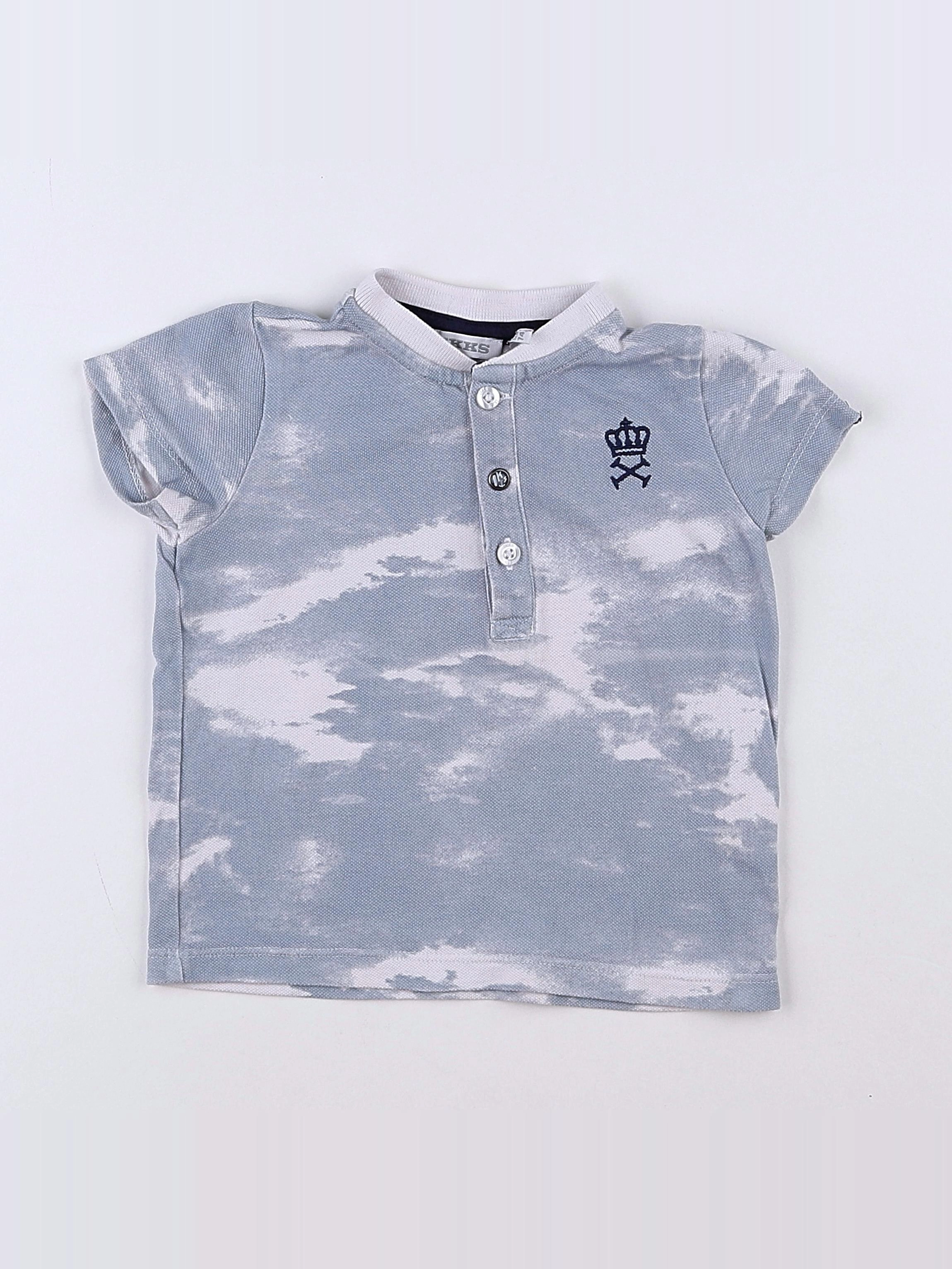 IKKS - tee-shirt bleu - 12 mois