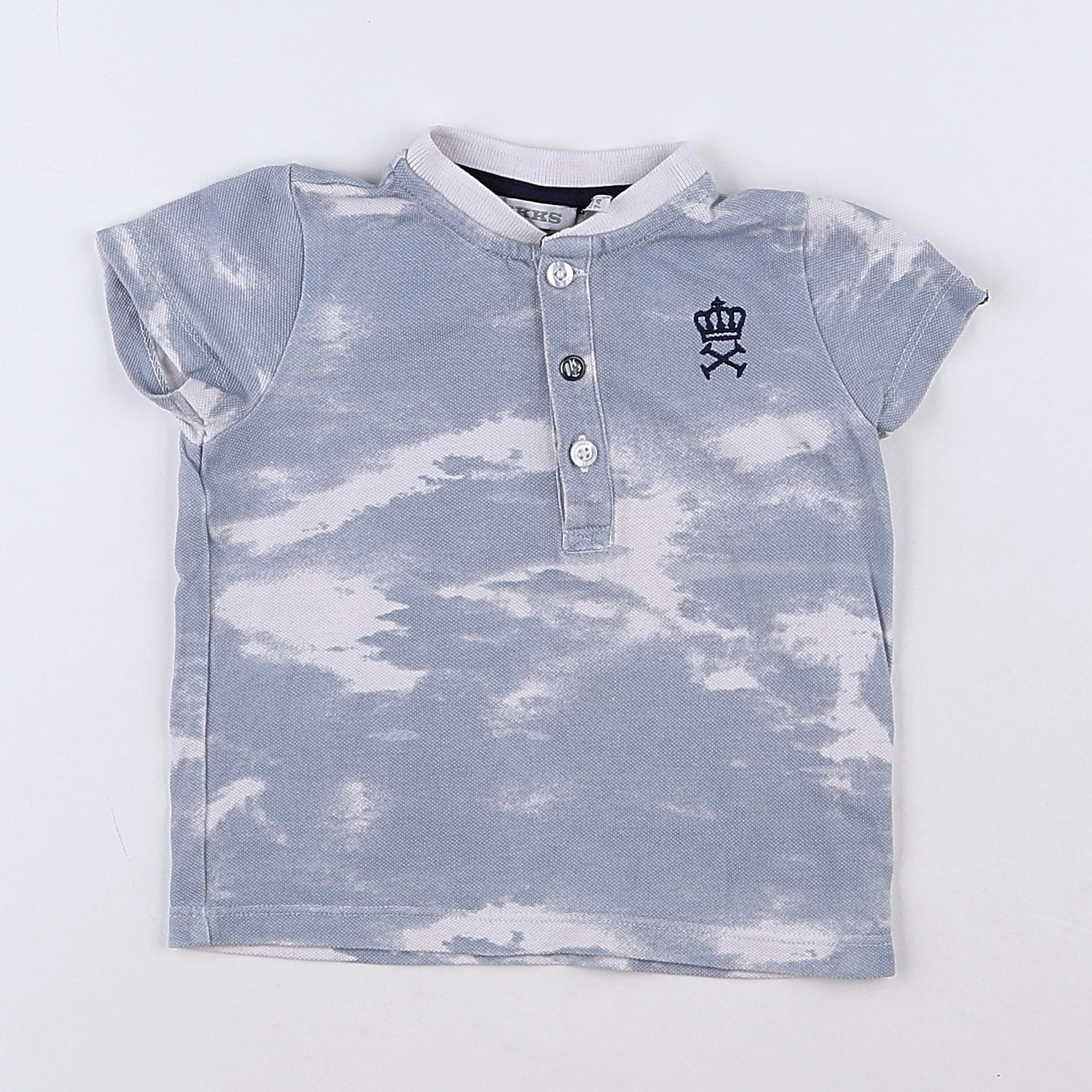 IKKS - tee-shirt bleu - 12 mois