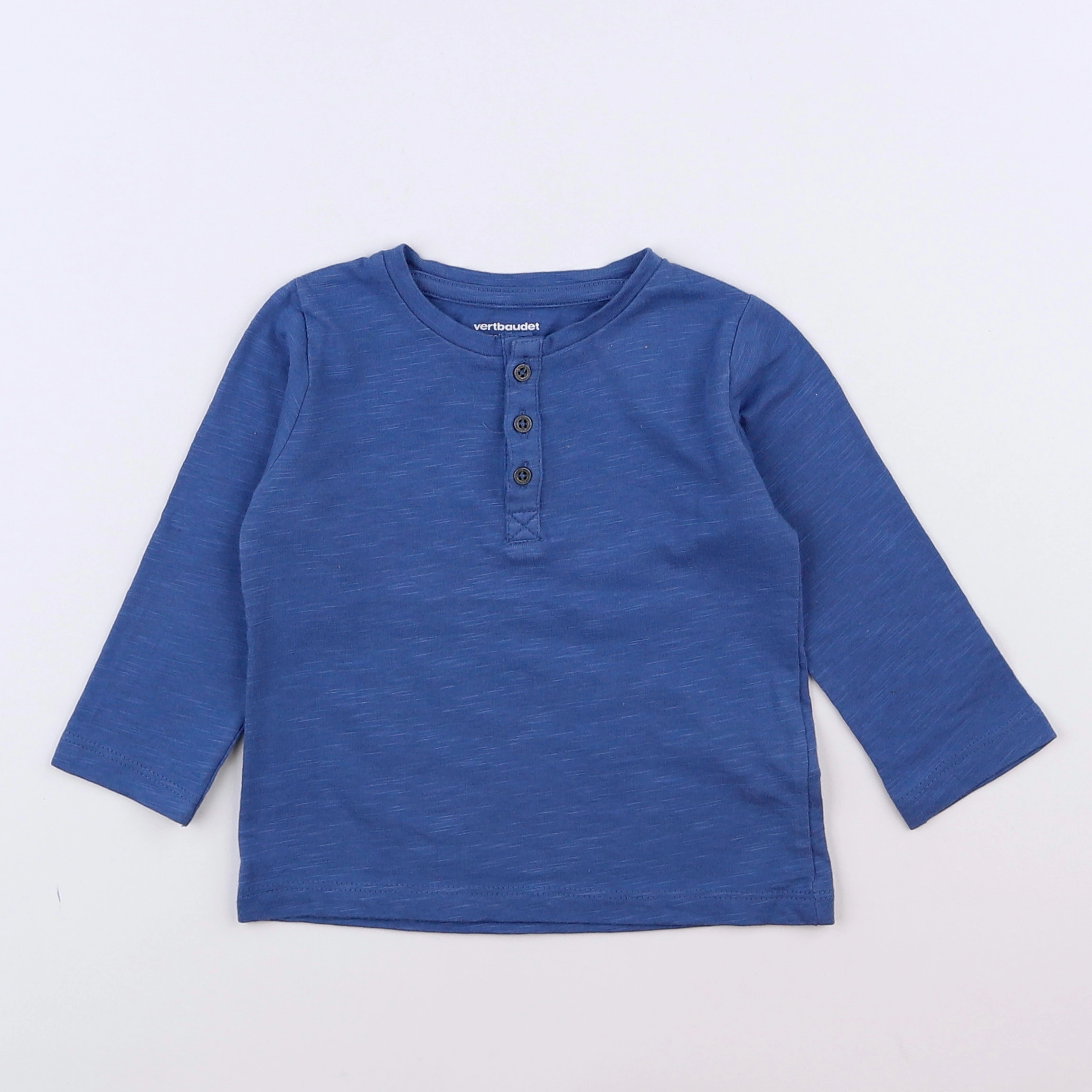 Vertbaudet - tee-shirt bleu - 9 mois