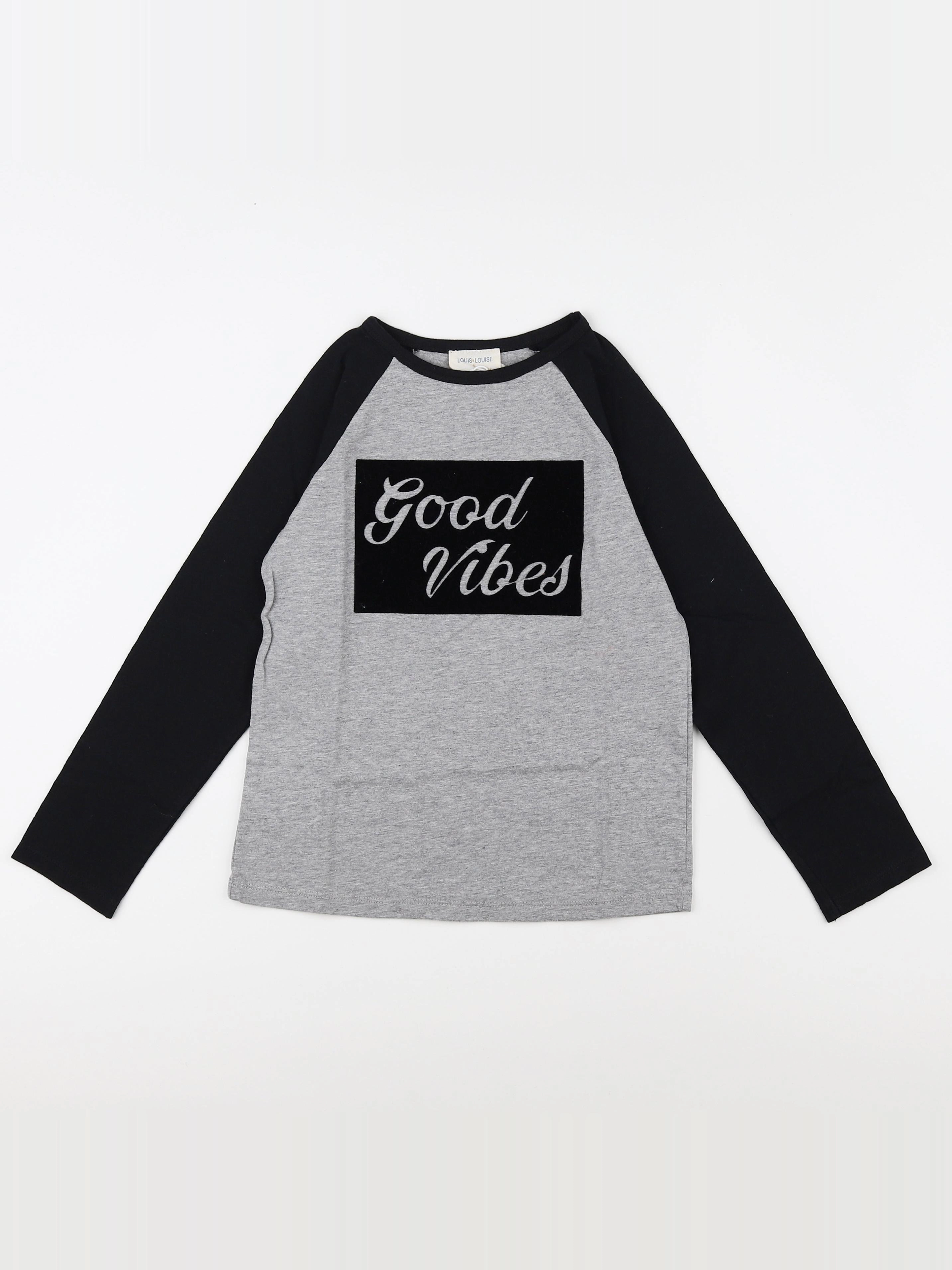 Louis Louise - tee-shirt gris (état neuf) - 6 ans