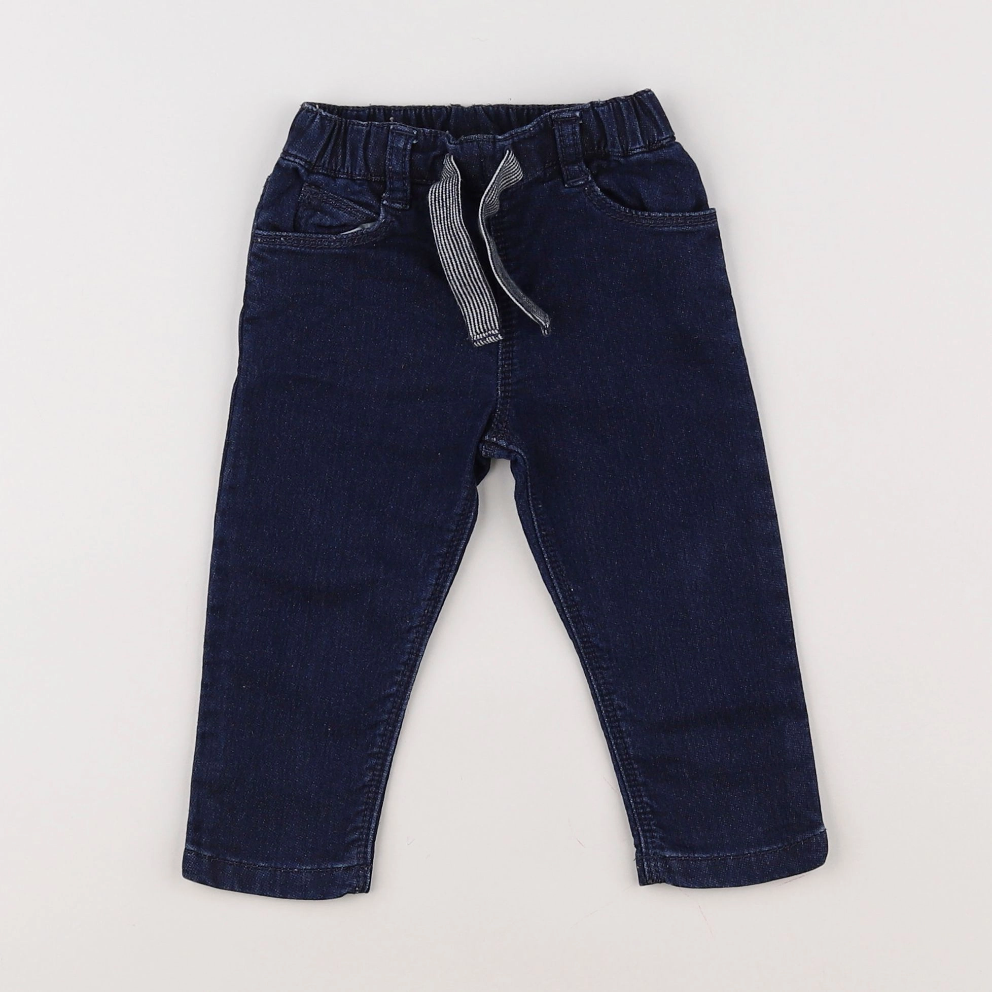 Petit Bateau - jegging bleu - 6 mois