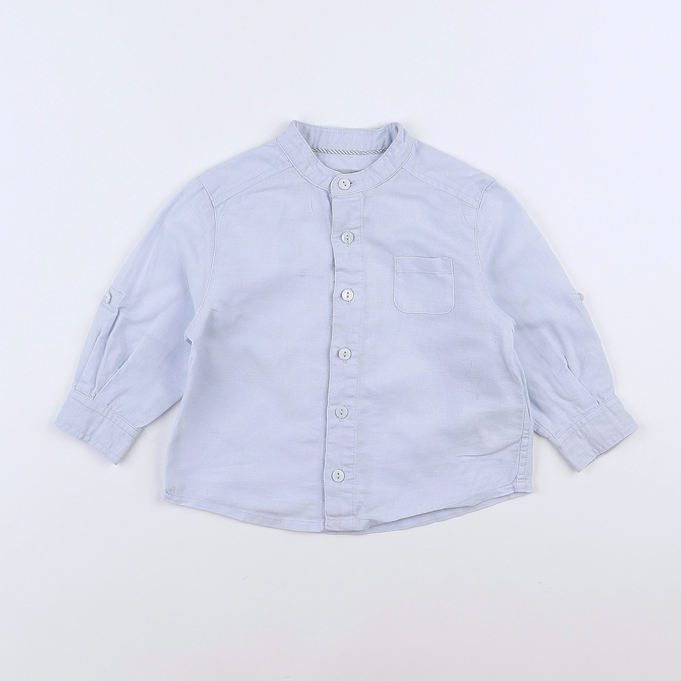 Cyrillus - chemise bleu - 12 mois
