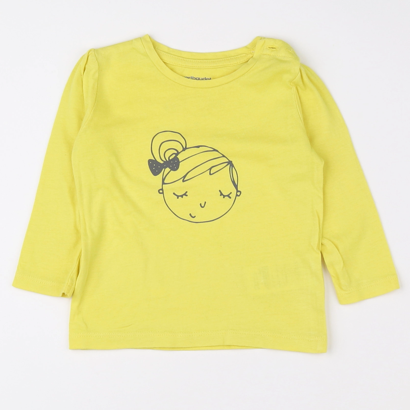 Vertbaudet - tee-shirt jaune - 9 mois