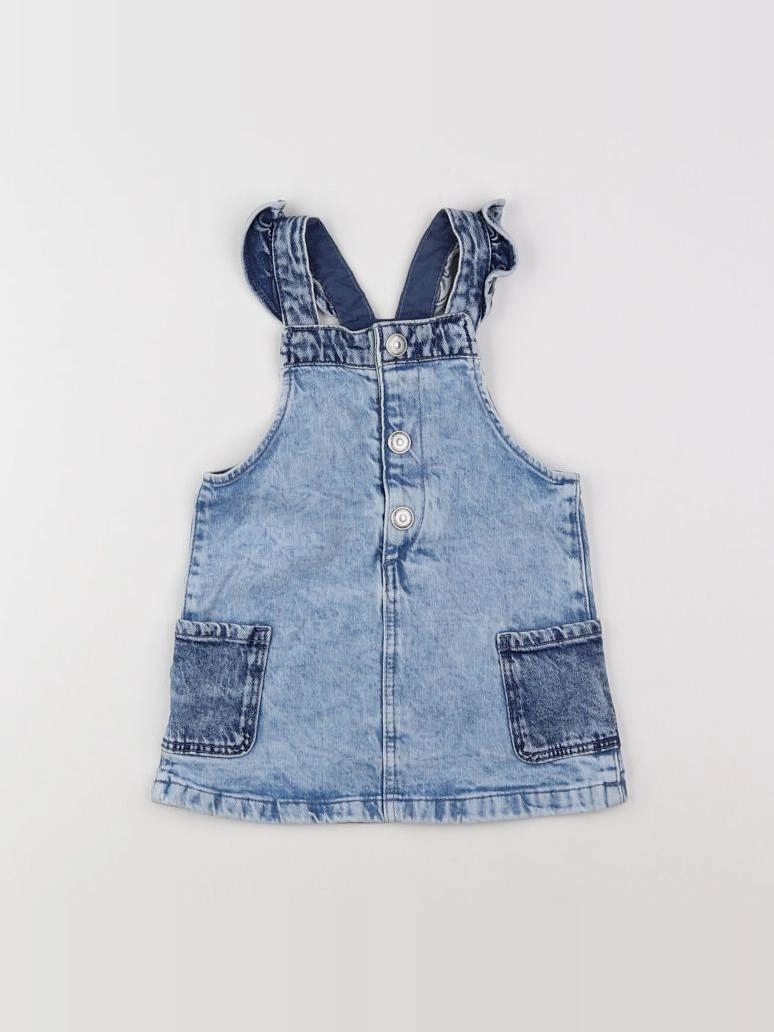 H&M - robe bleu - 12 mois