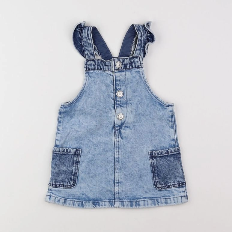 H&M - robe bleu - 12 mois