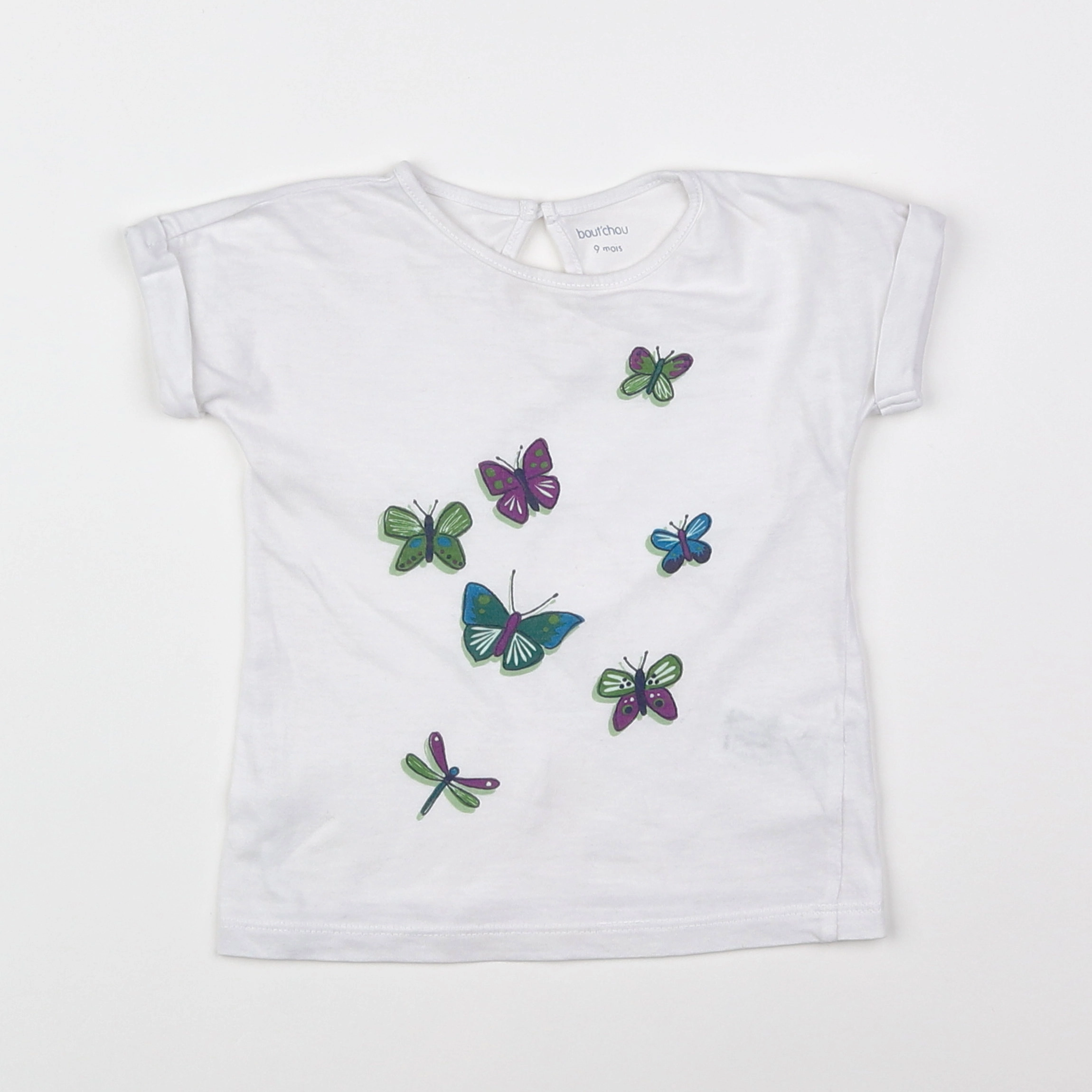 Boutchou - tee-shirt blanc - 9 mois