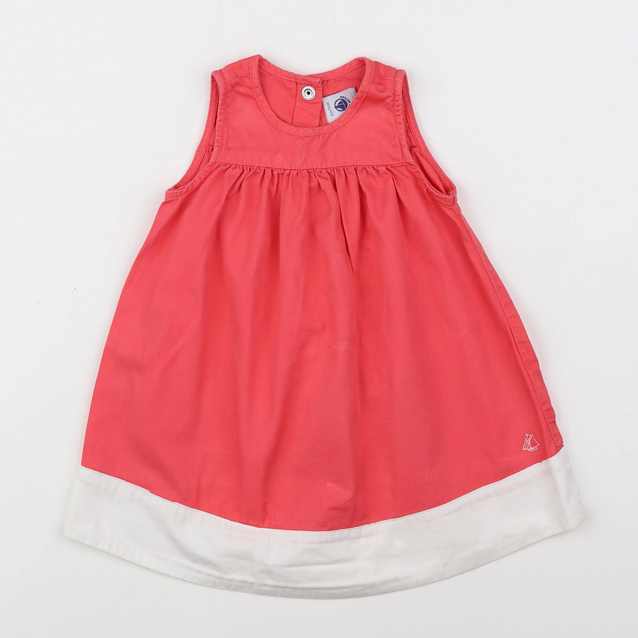 Petit Bateau - robe rose - 12 mois