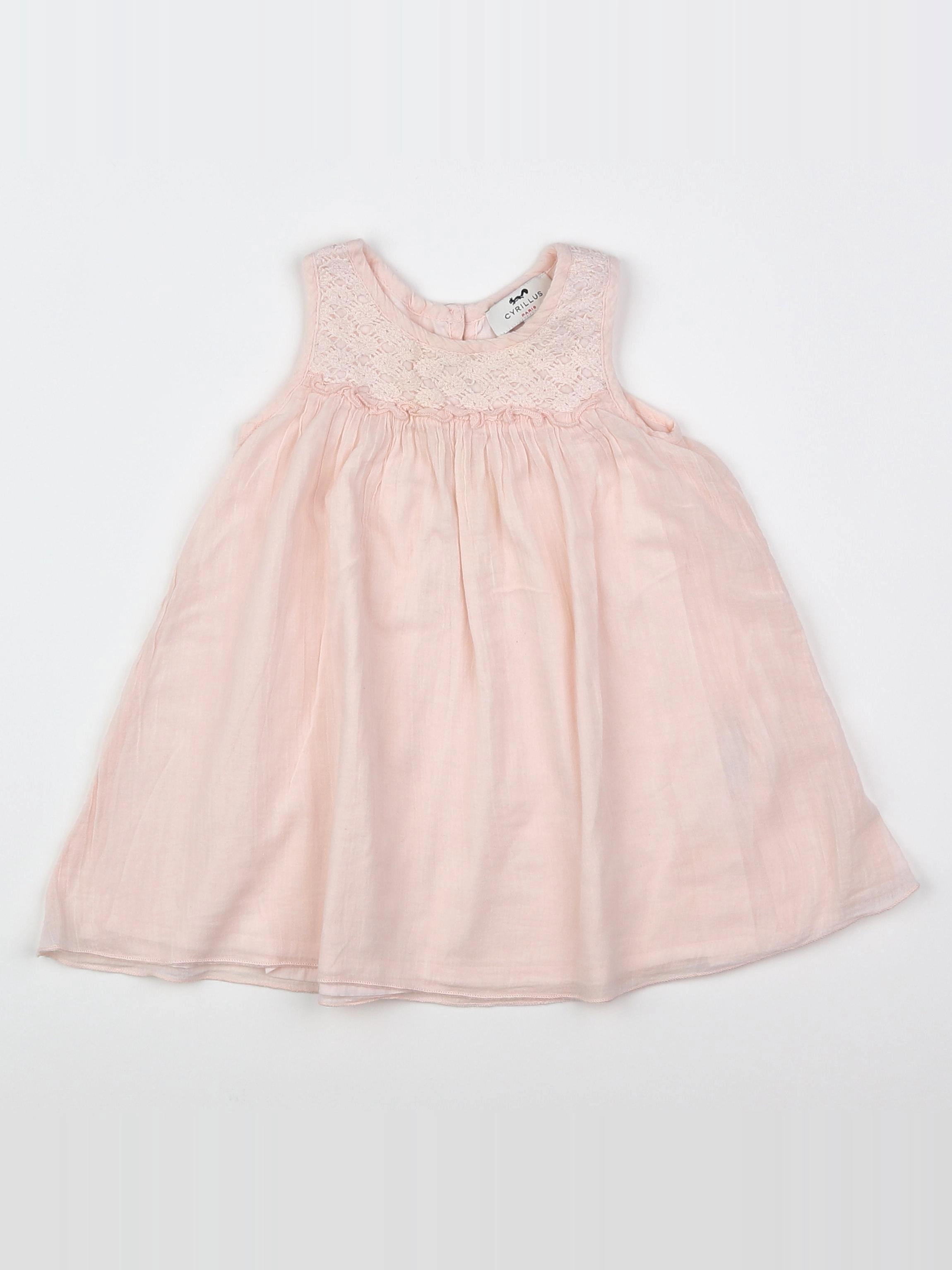Cyrillus - robe rose - 6 mois
