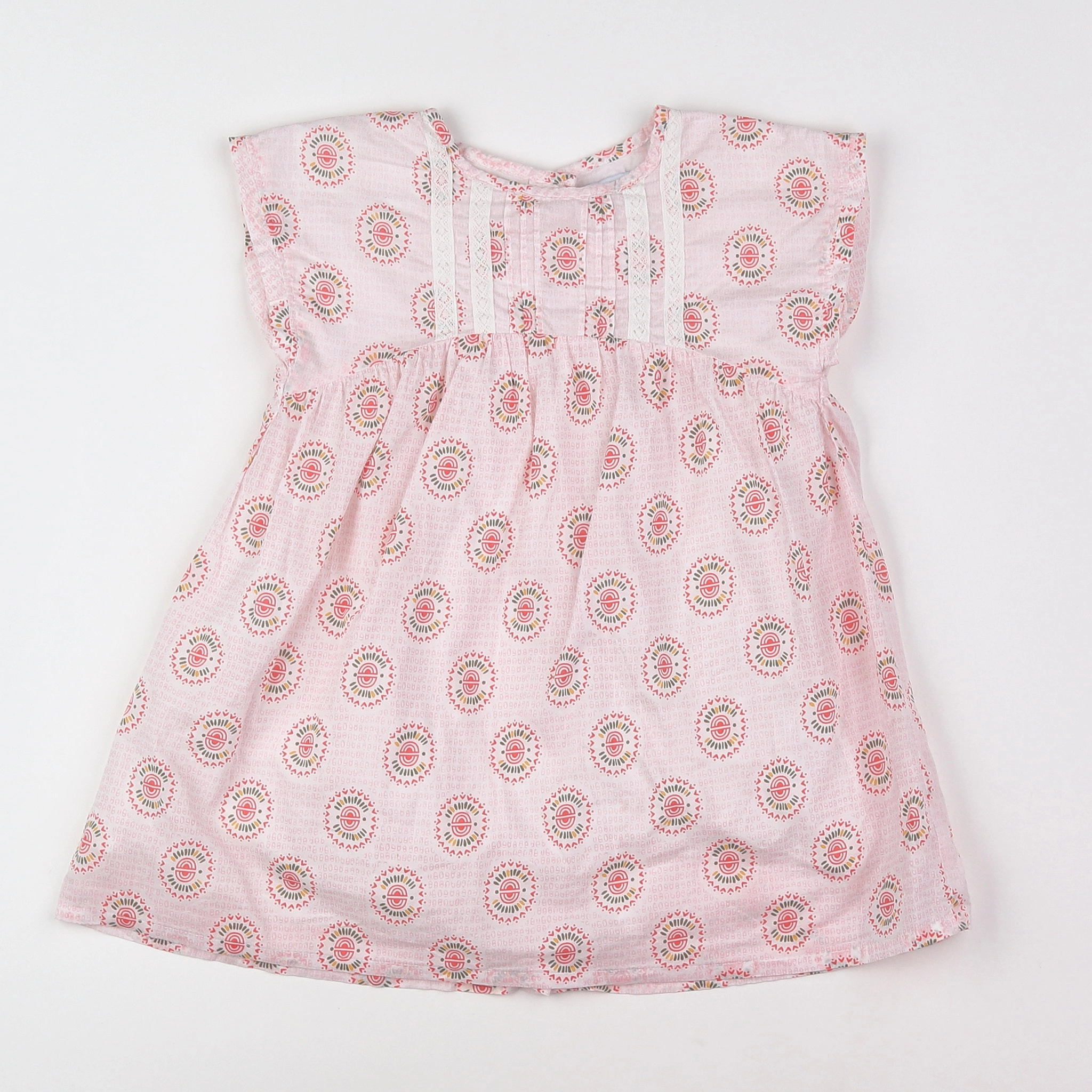 Vertbaudet - robe multicolore - 2 ans