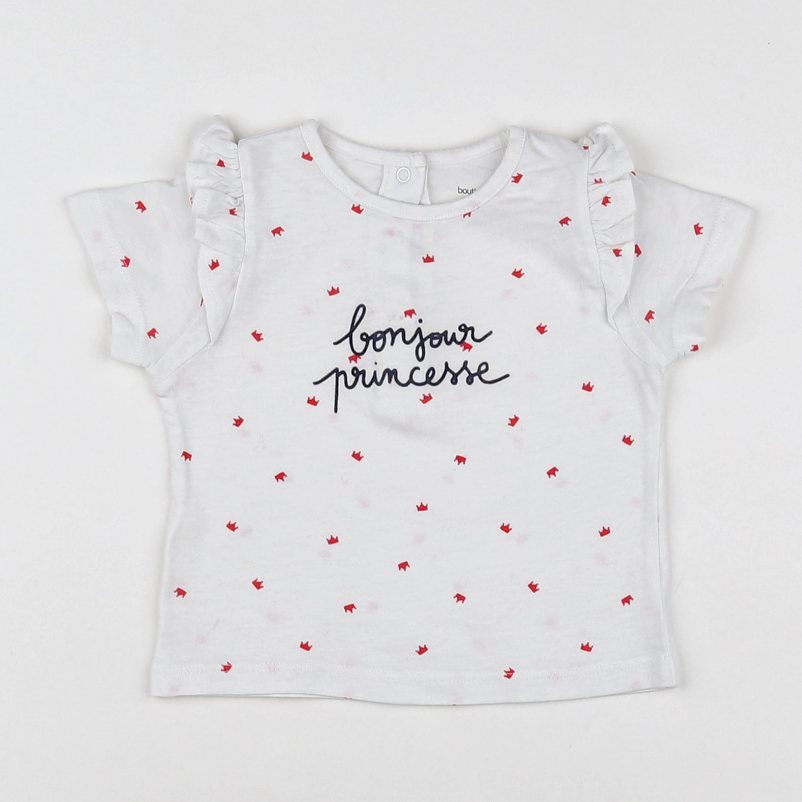 Boutchou - tee-shirt blanc - 9 mois