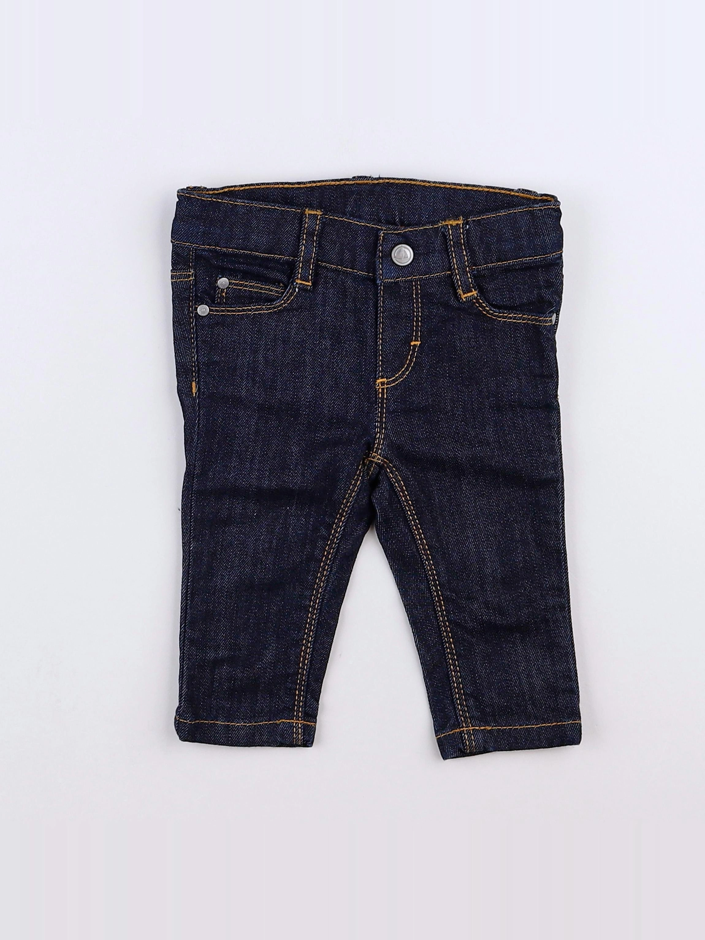 Petit Bateau - jean bleu - 3 mois