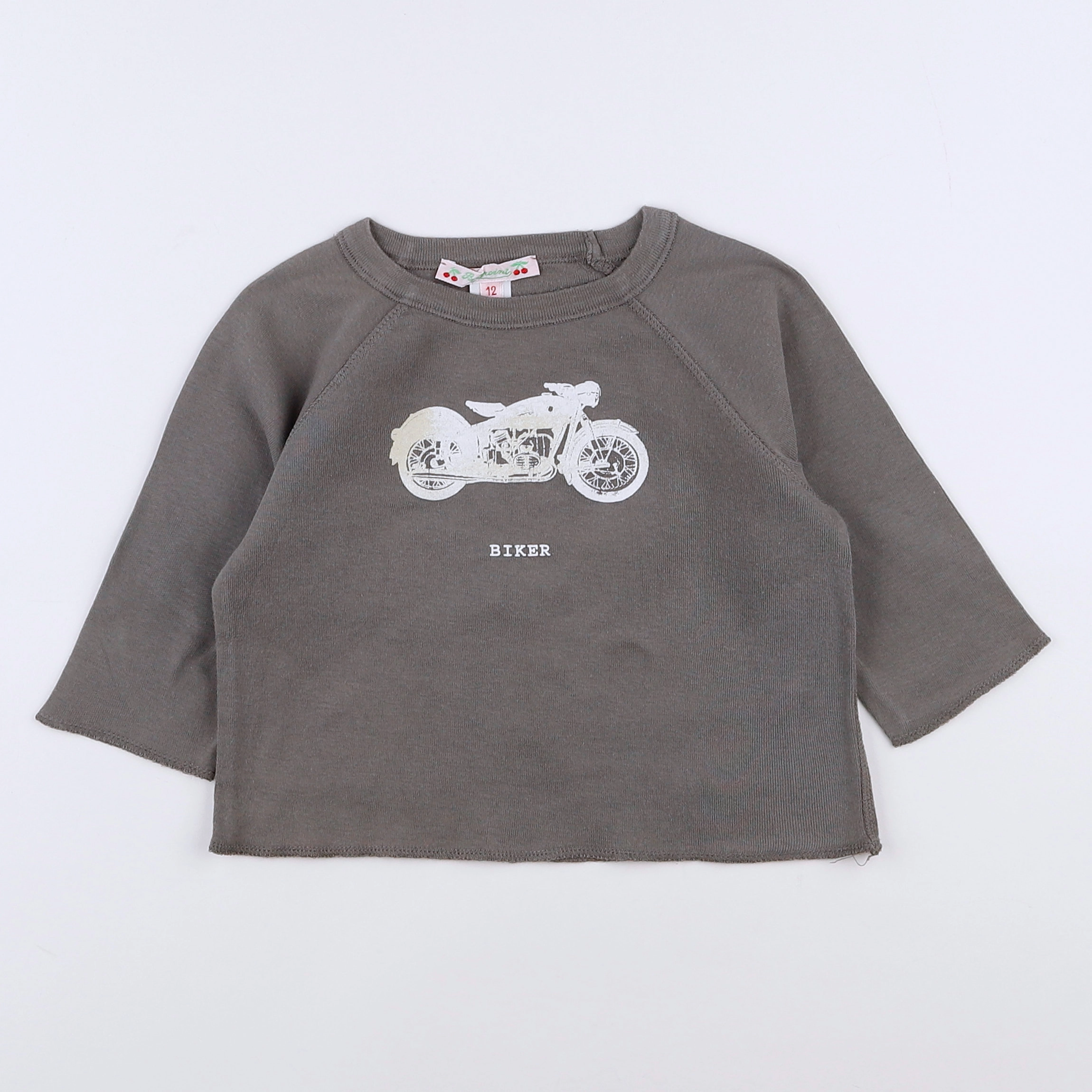 Bonpoint - tee-shirt gris - 12 mois