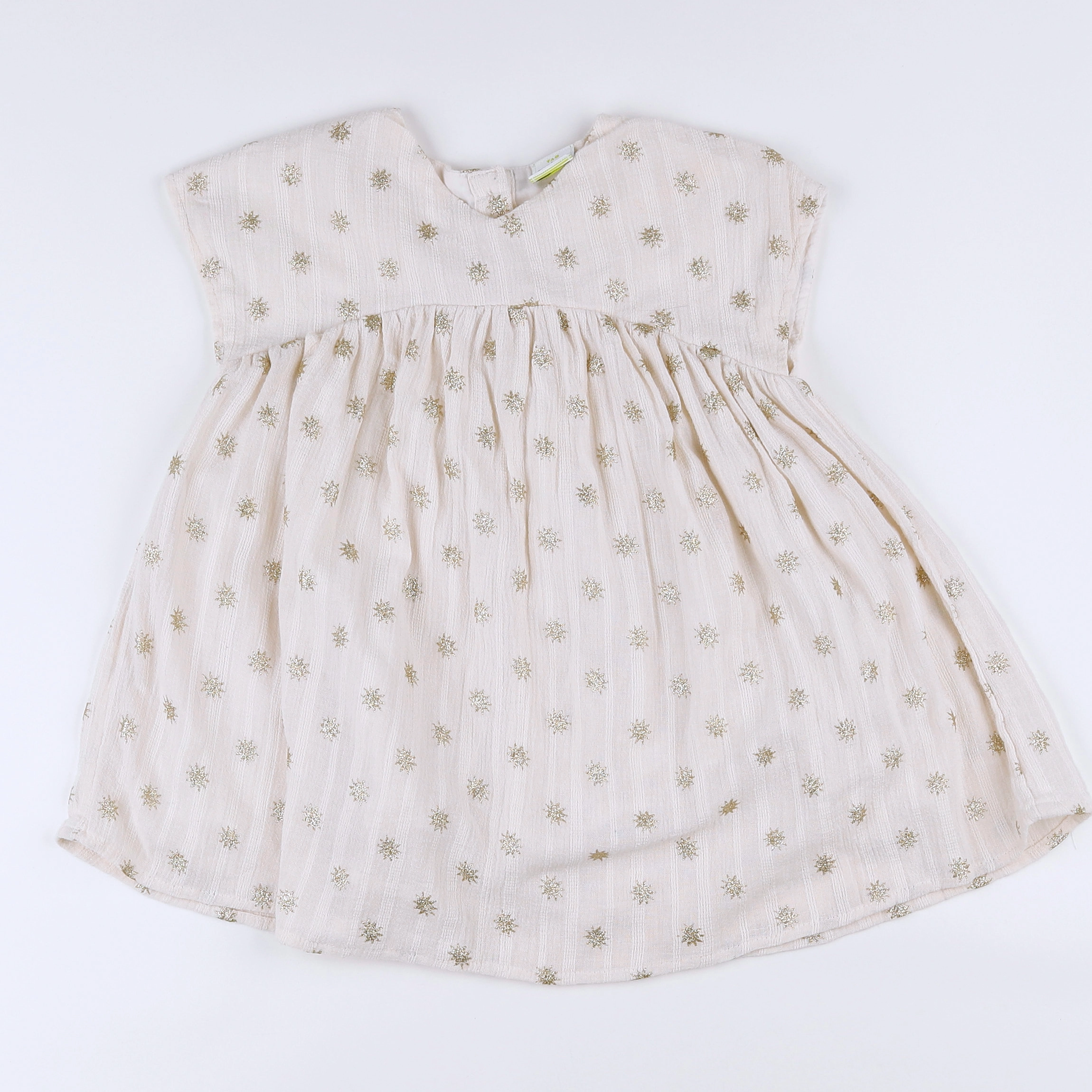 Tape à l'oeil - robe beige, or - 2 ans