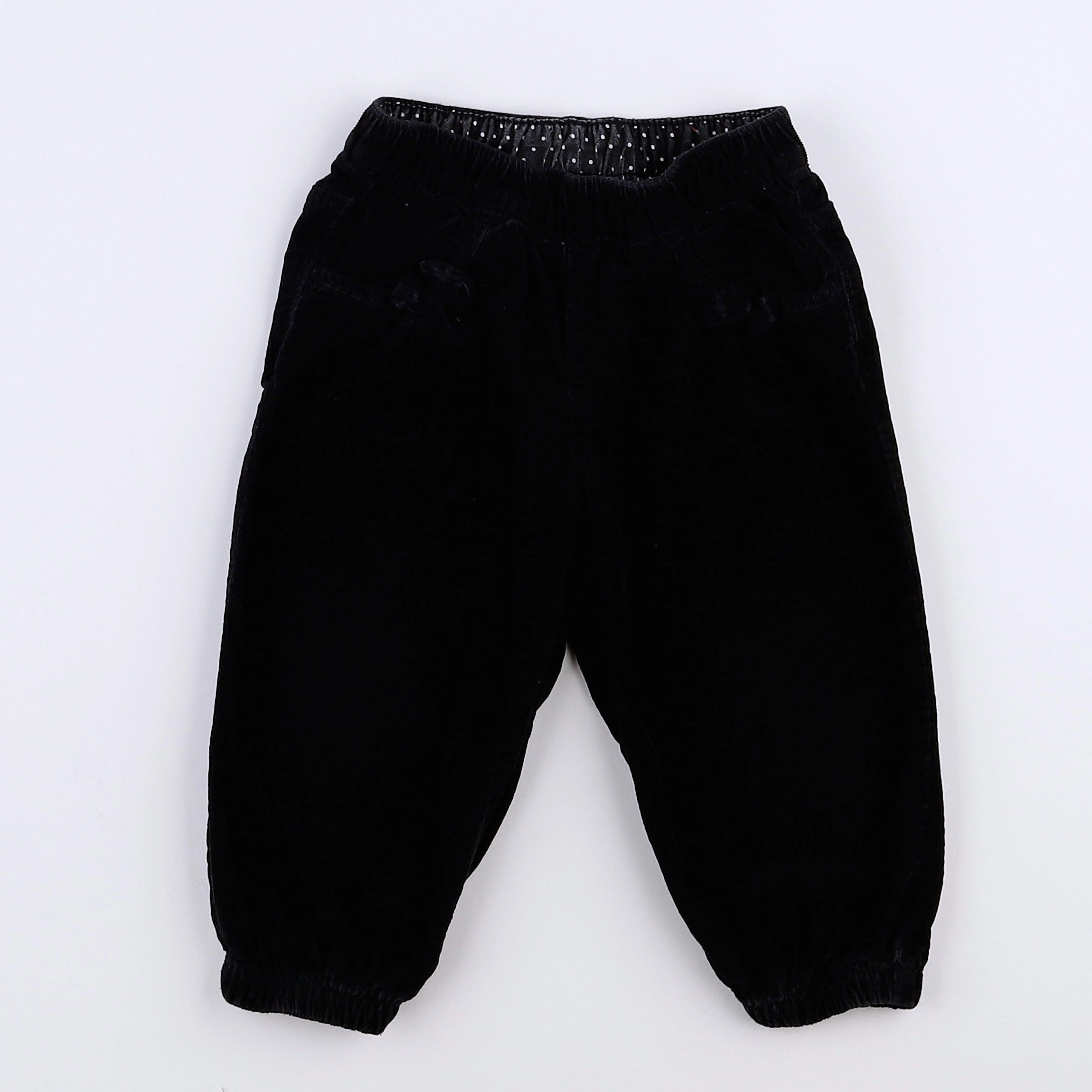H&M - pantalon noir - 9/12 mois