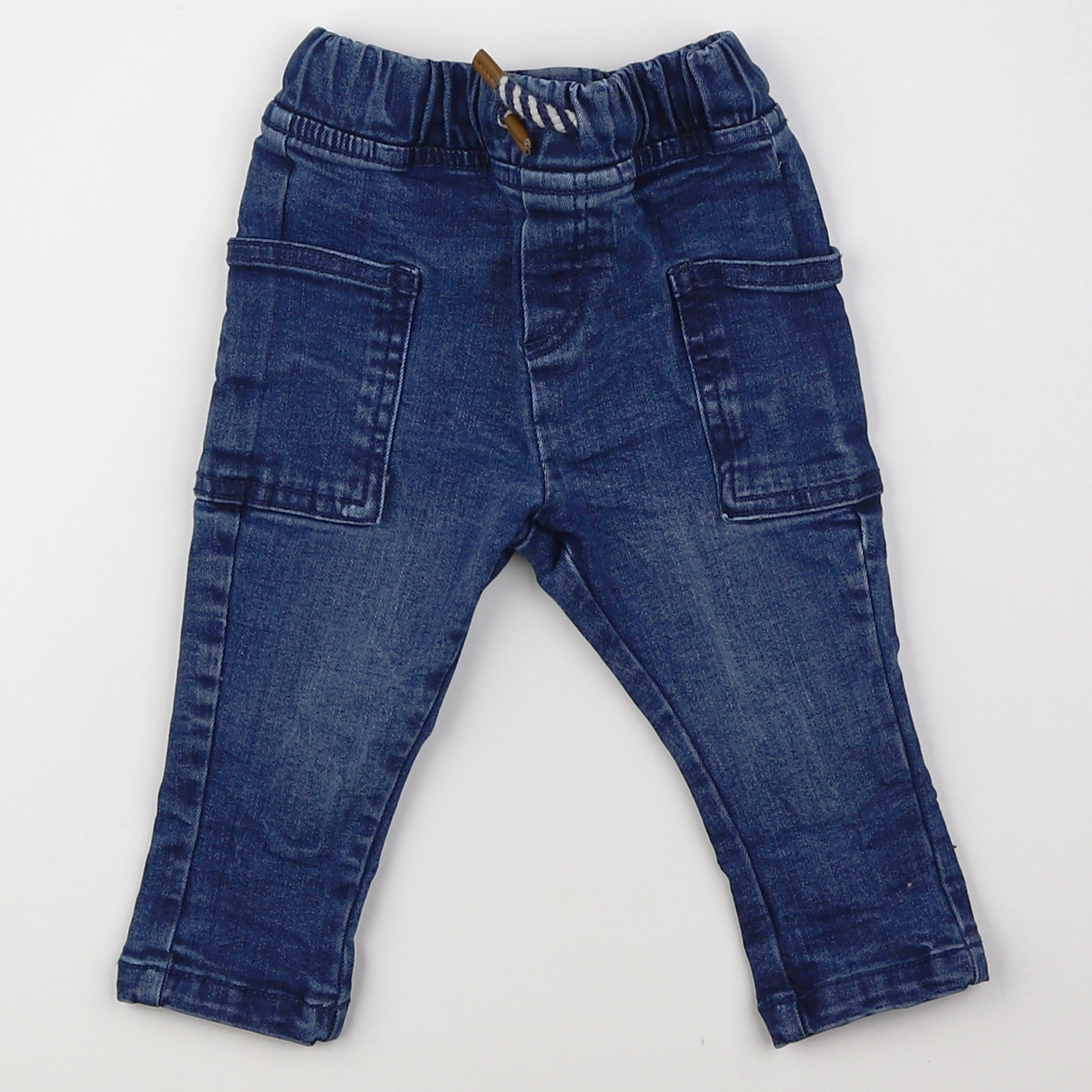 Vertbaudet - jegging bleu - 6 mois