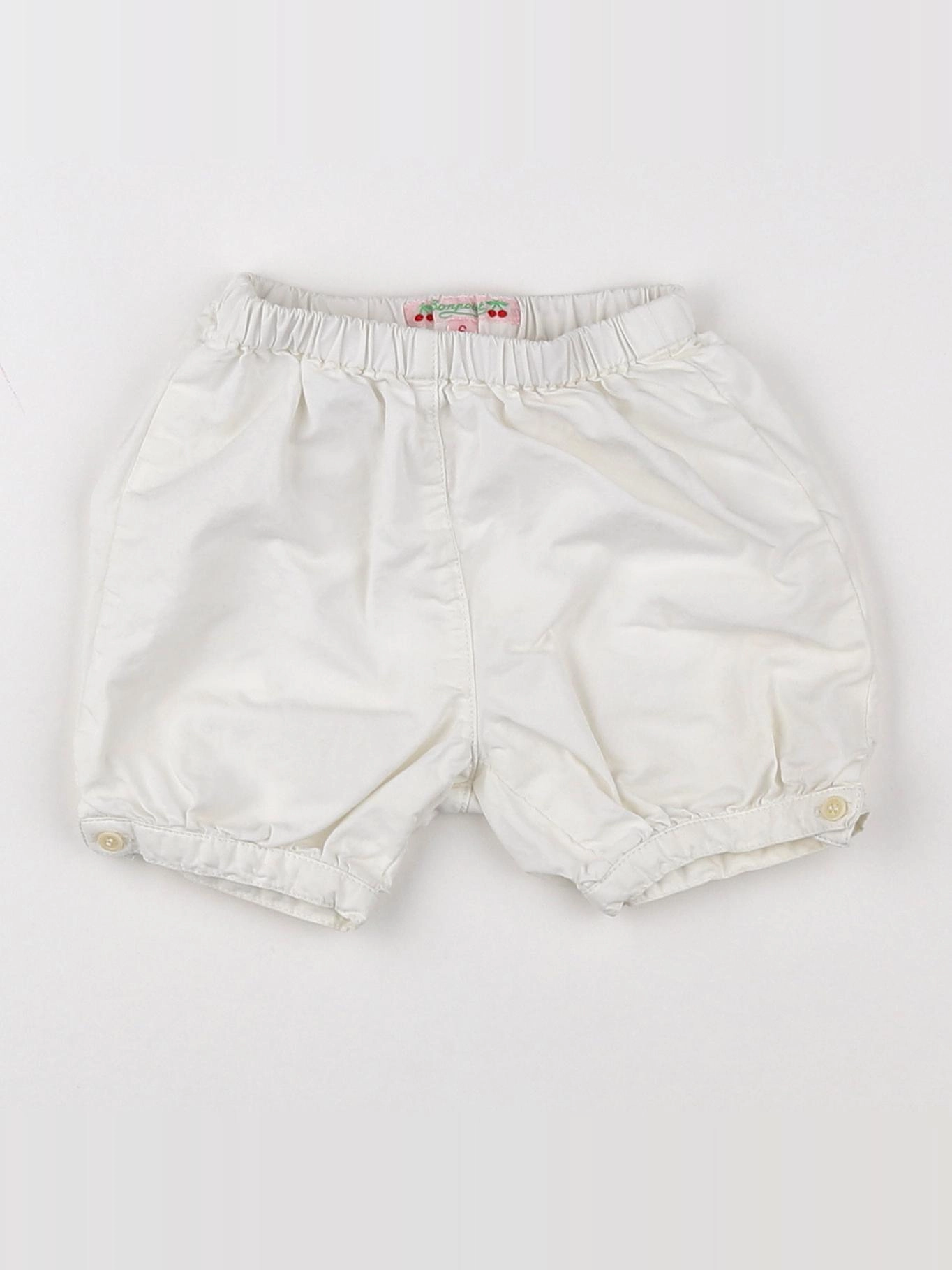 Bonpoint - short blanc - 6 mois