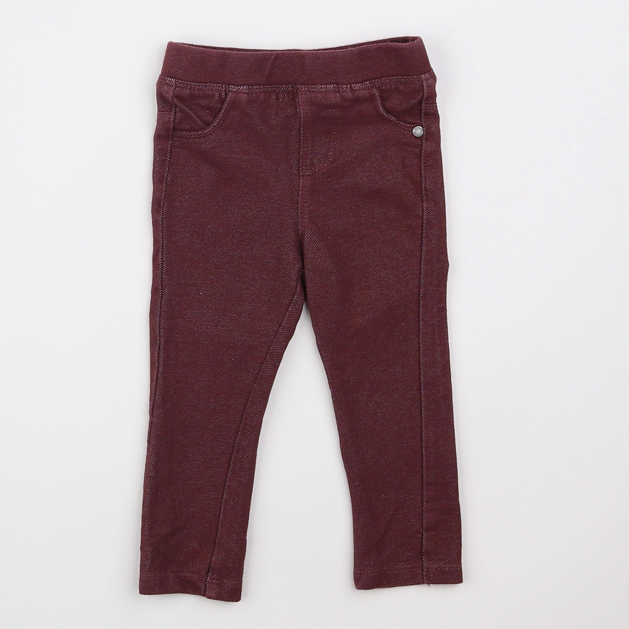 Vertbaudet - jegging rouge - 9 mois