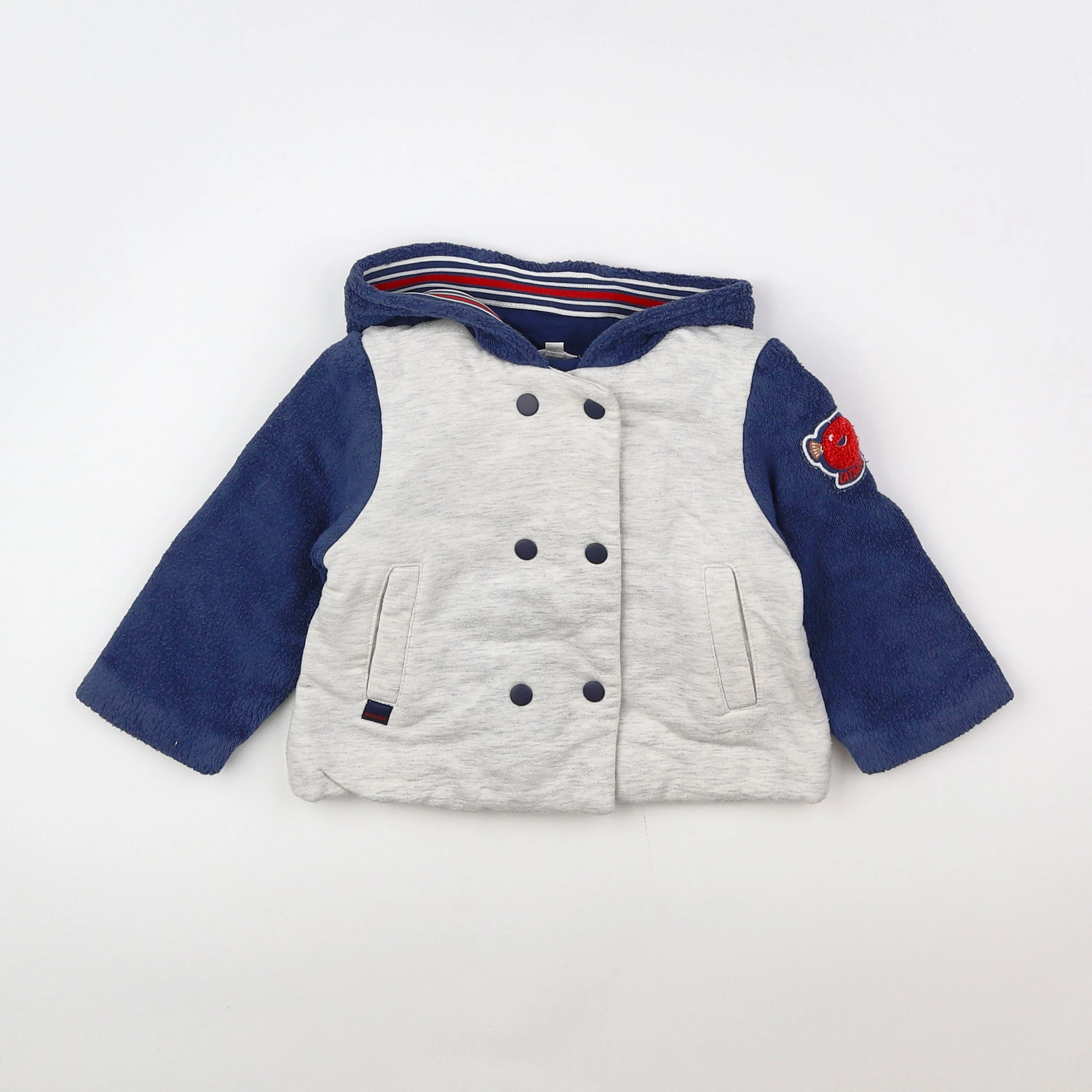 Catimini - veste gris - 12 mois