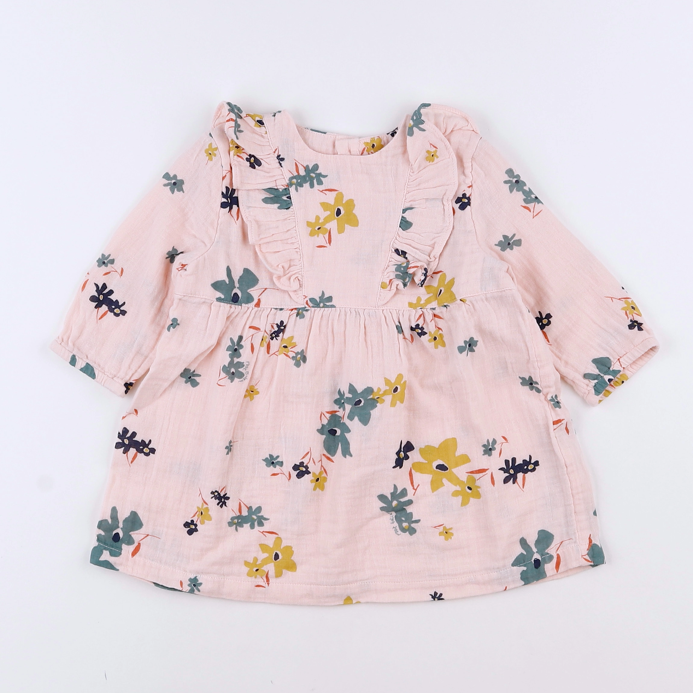 Petit Bateau - robe rose - 12 mois