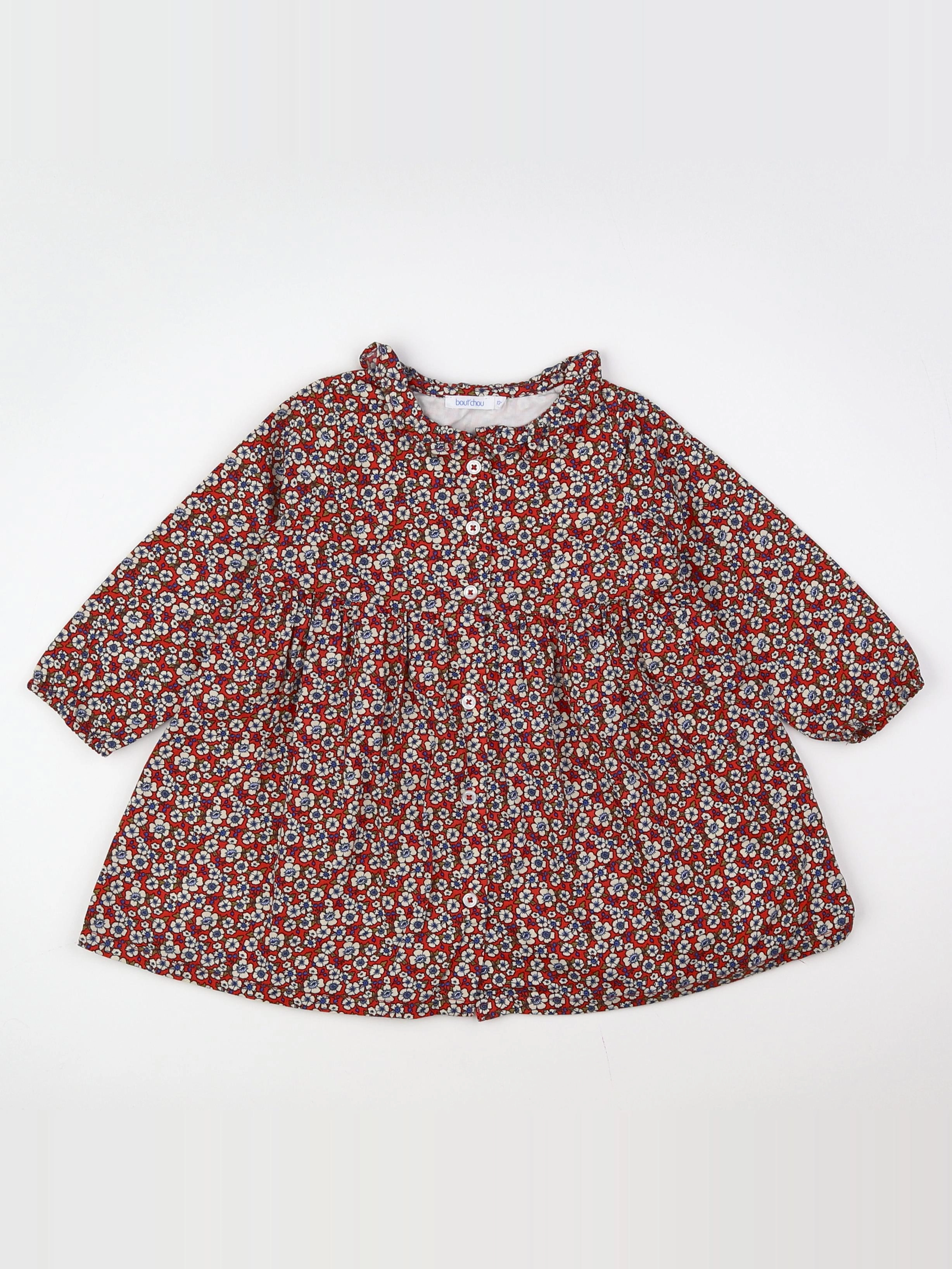 Boutchou - robe multicolore - 12 mois