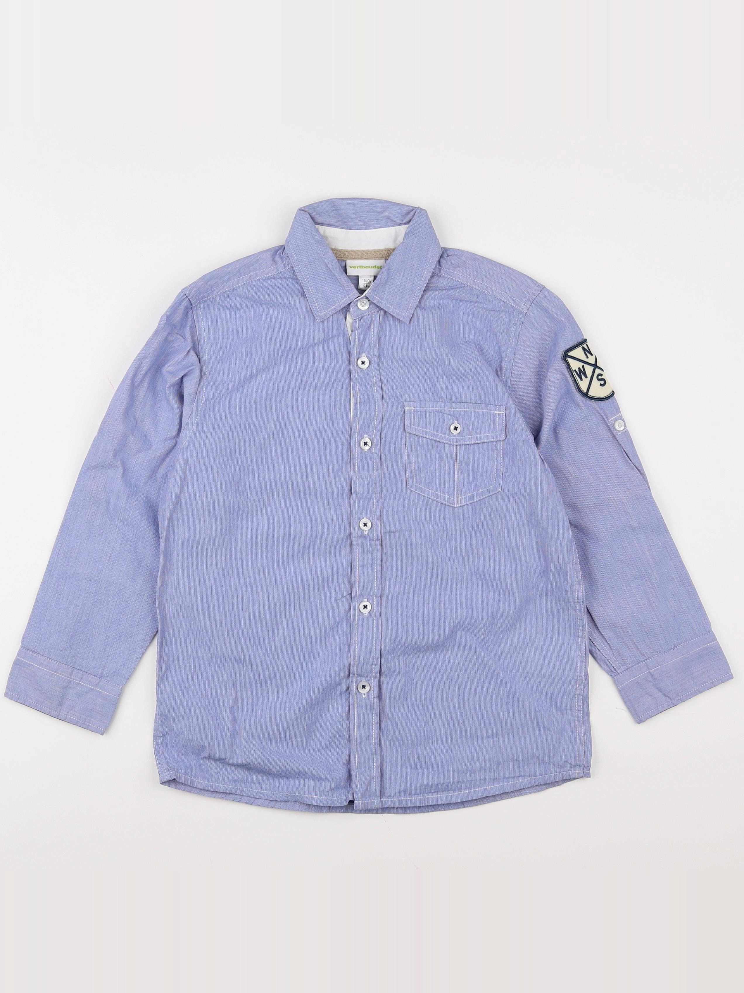 Vertbaudet - chemise bleu - 6 ans