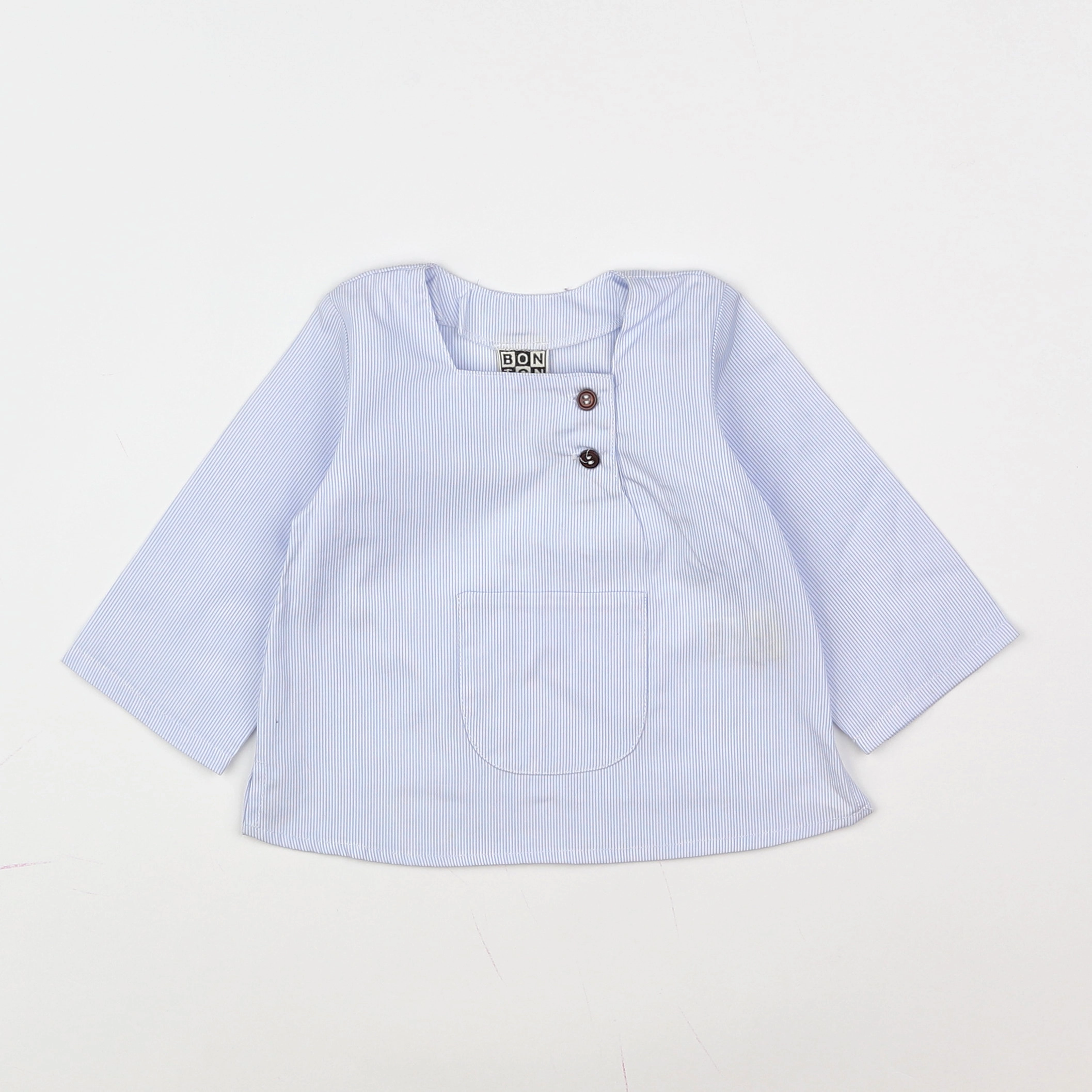 Bonton - blouse bleu - 6 mois