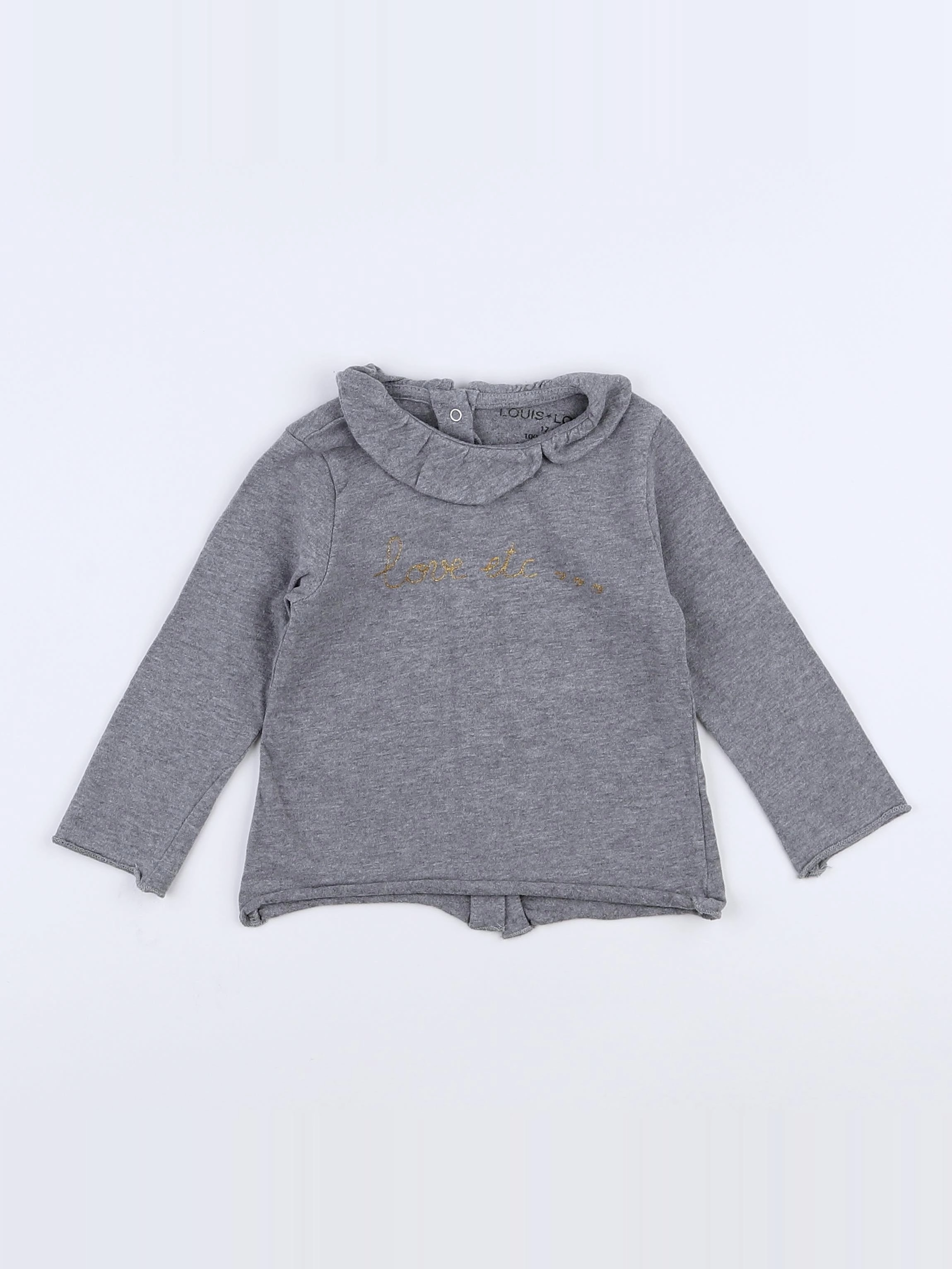 Louis Louise - tee-shirt gris - 12 mois
