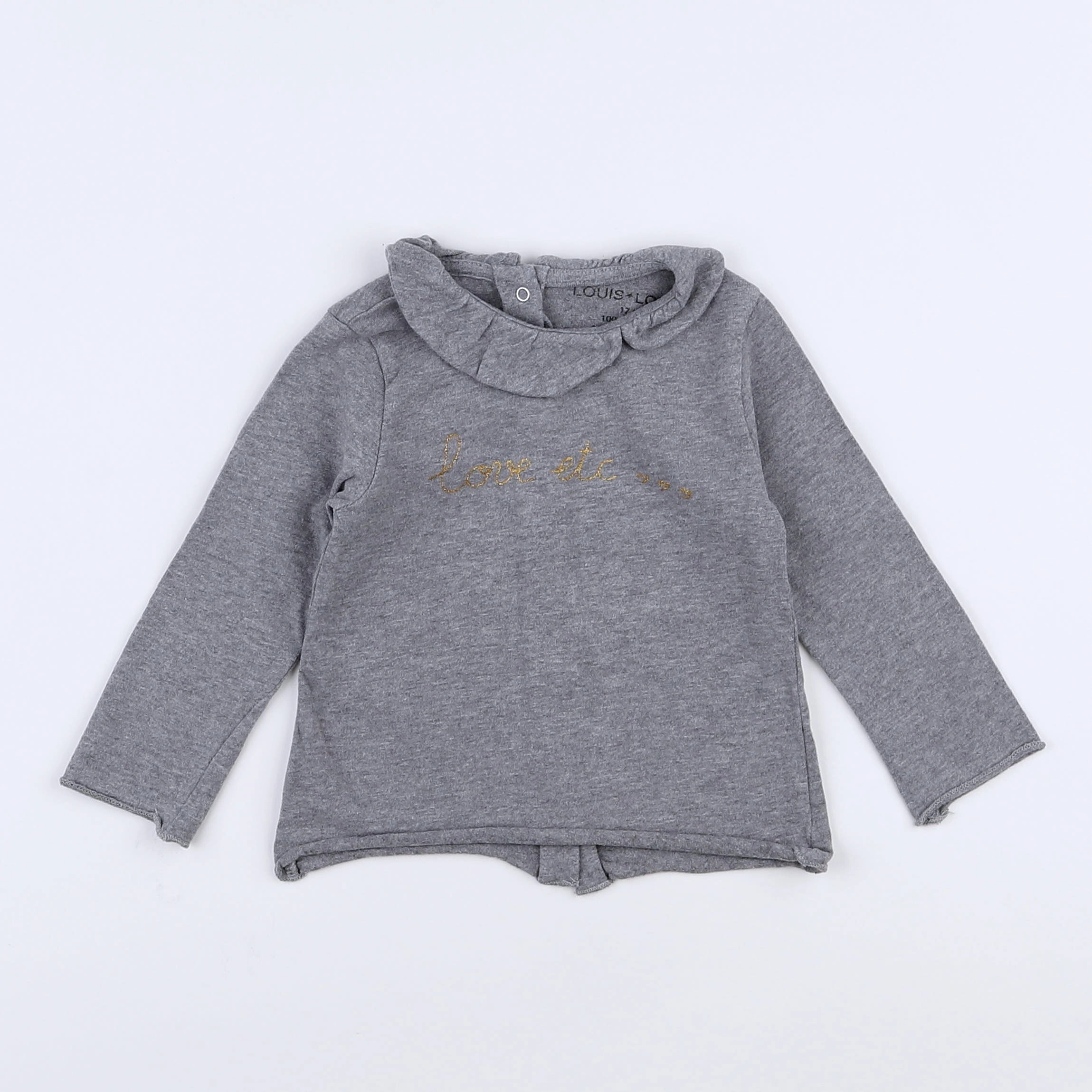 Louis Louise - tee-shirt gris - 12 mois