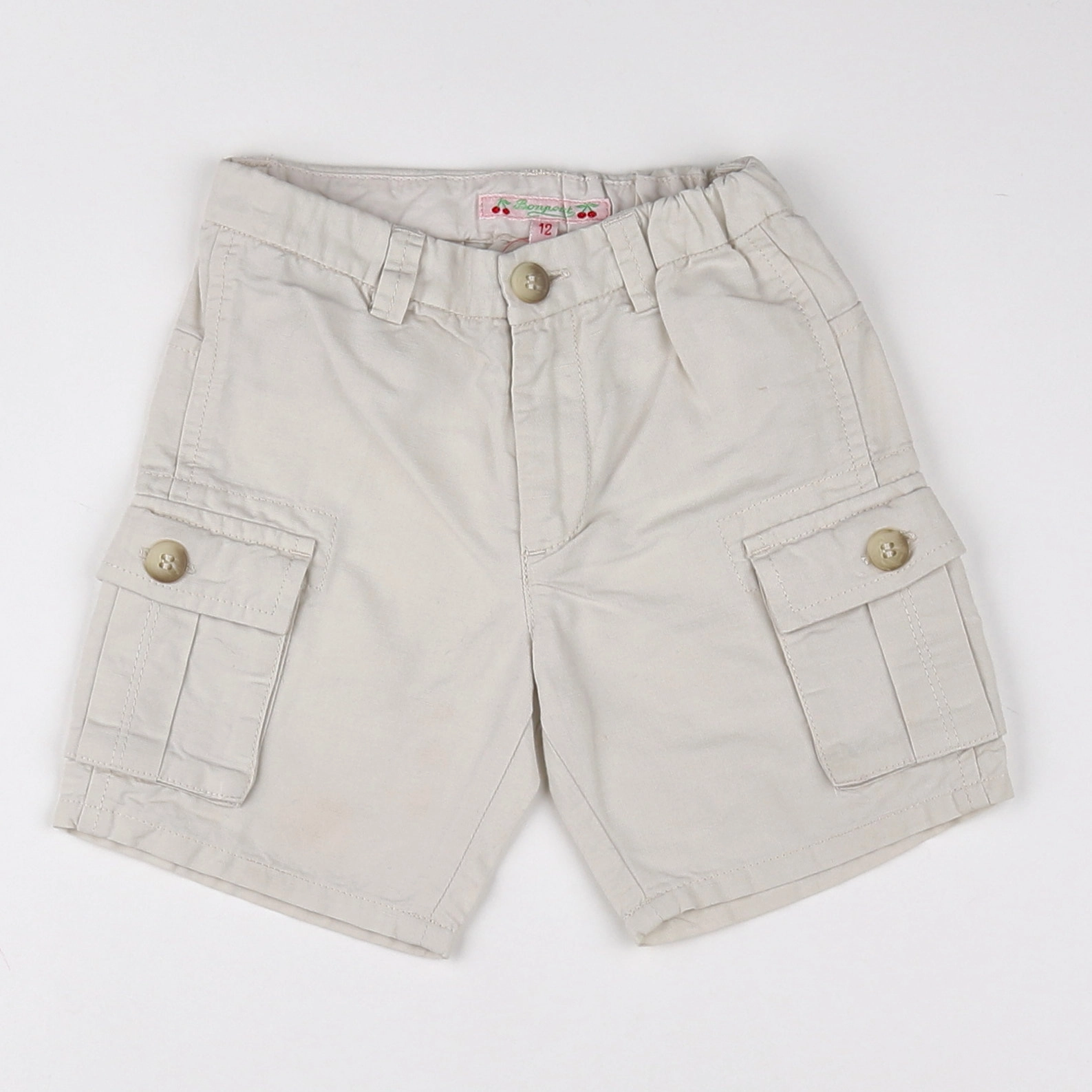 Bonpoint - short beige - 12 mois