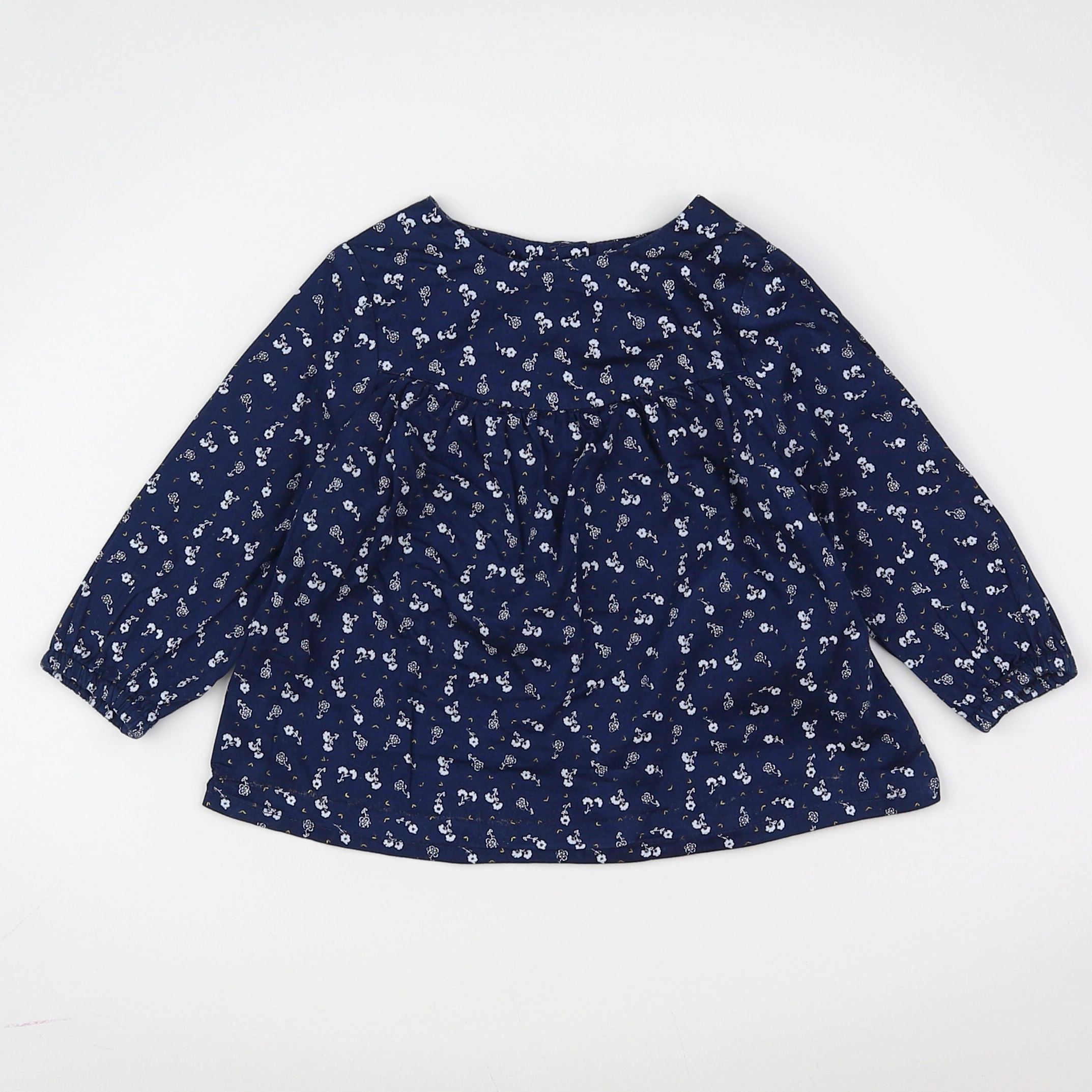 Tape à l'oeil - blouse bleu, blanc - 12 mois