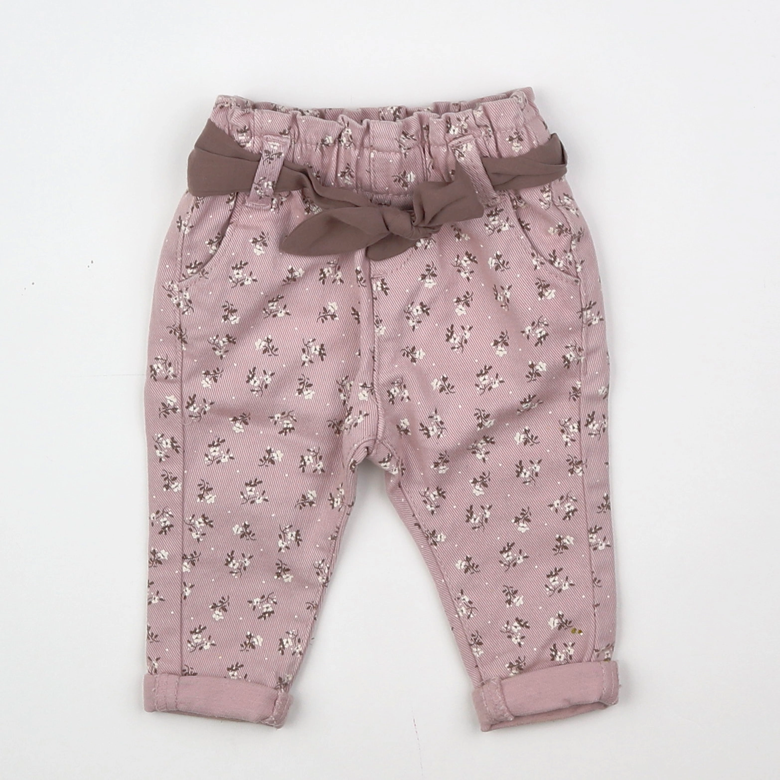 Vertbaudet - pantalon violet - 3 mois