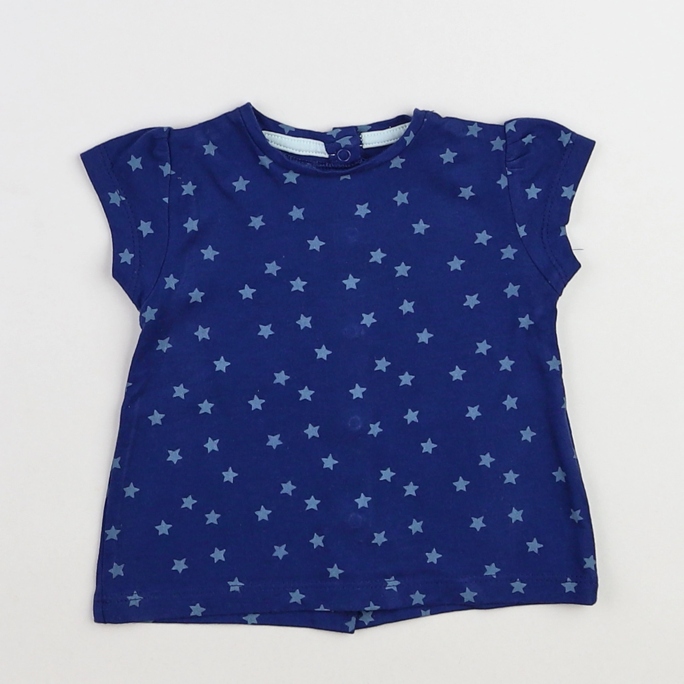 Vertbaudet - tee-shirt bleu - 3 mois