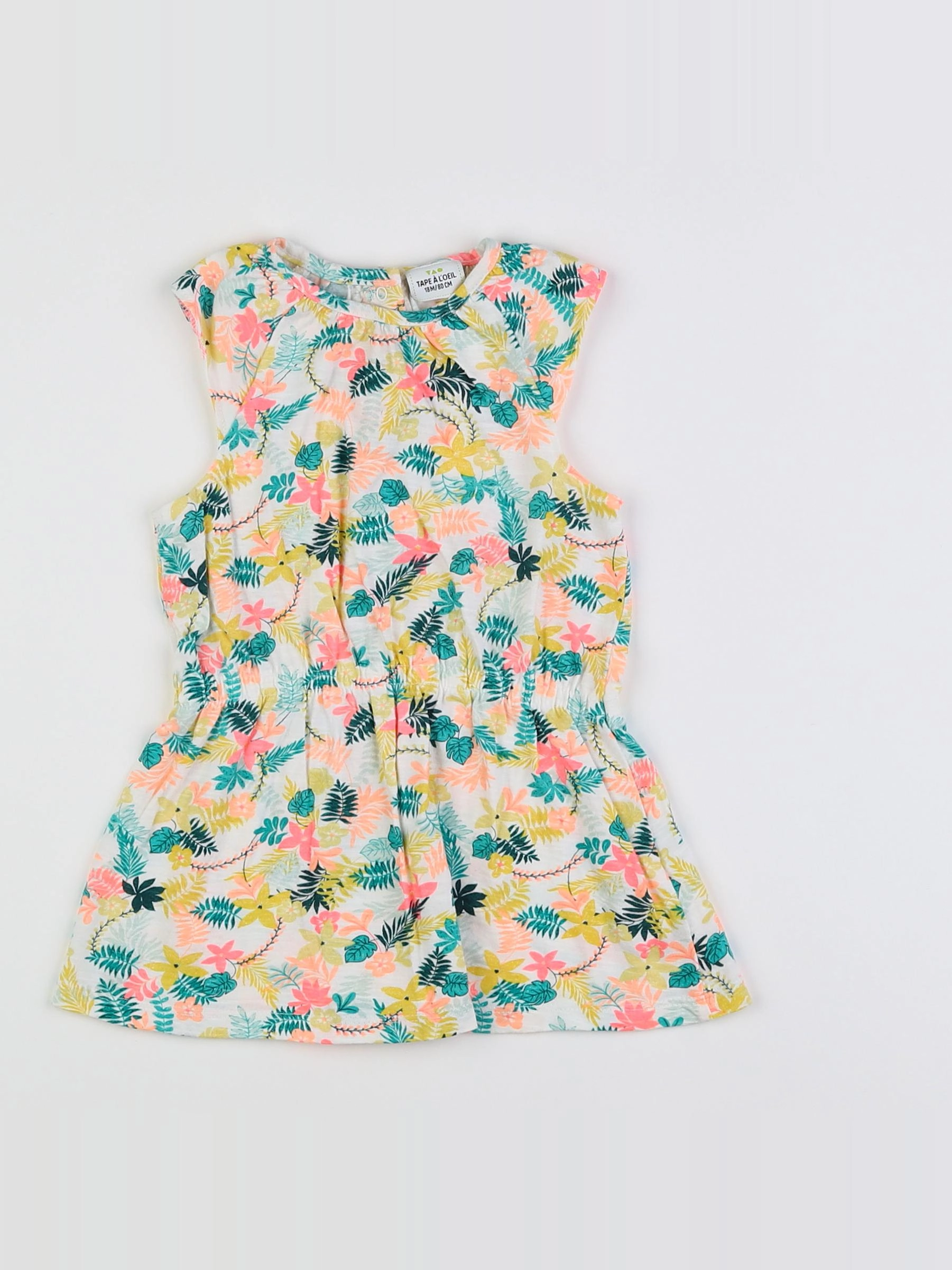 Tape à l'oeil - robe multicolore - 18 mois