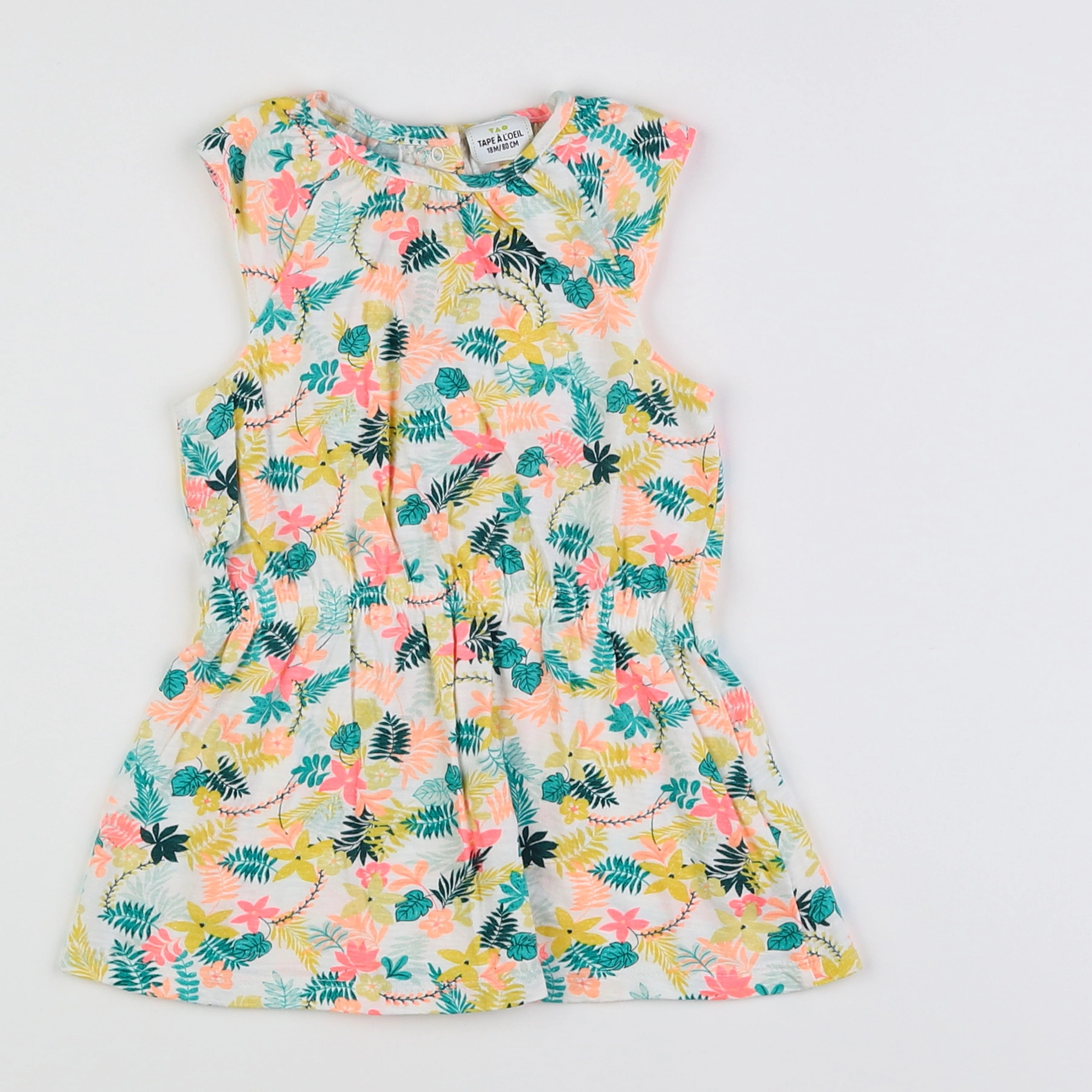 Tape à l'oeil - robe multicolore - 18 mois