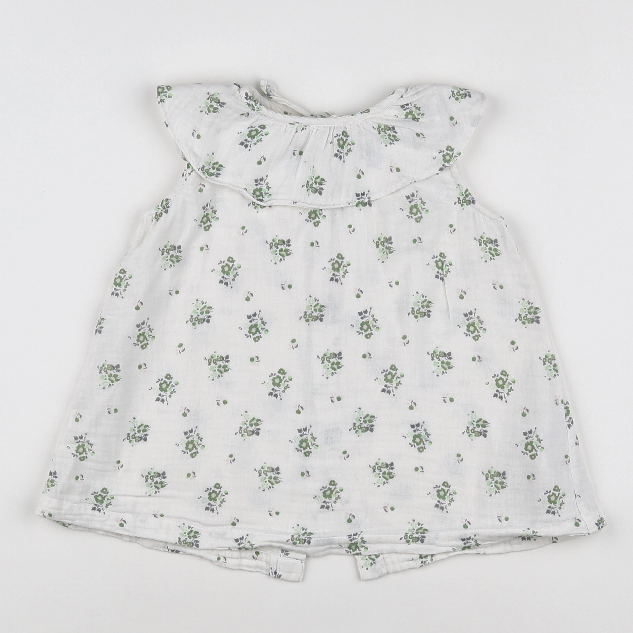 Petit Bateau - robe blanc - 18 mois