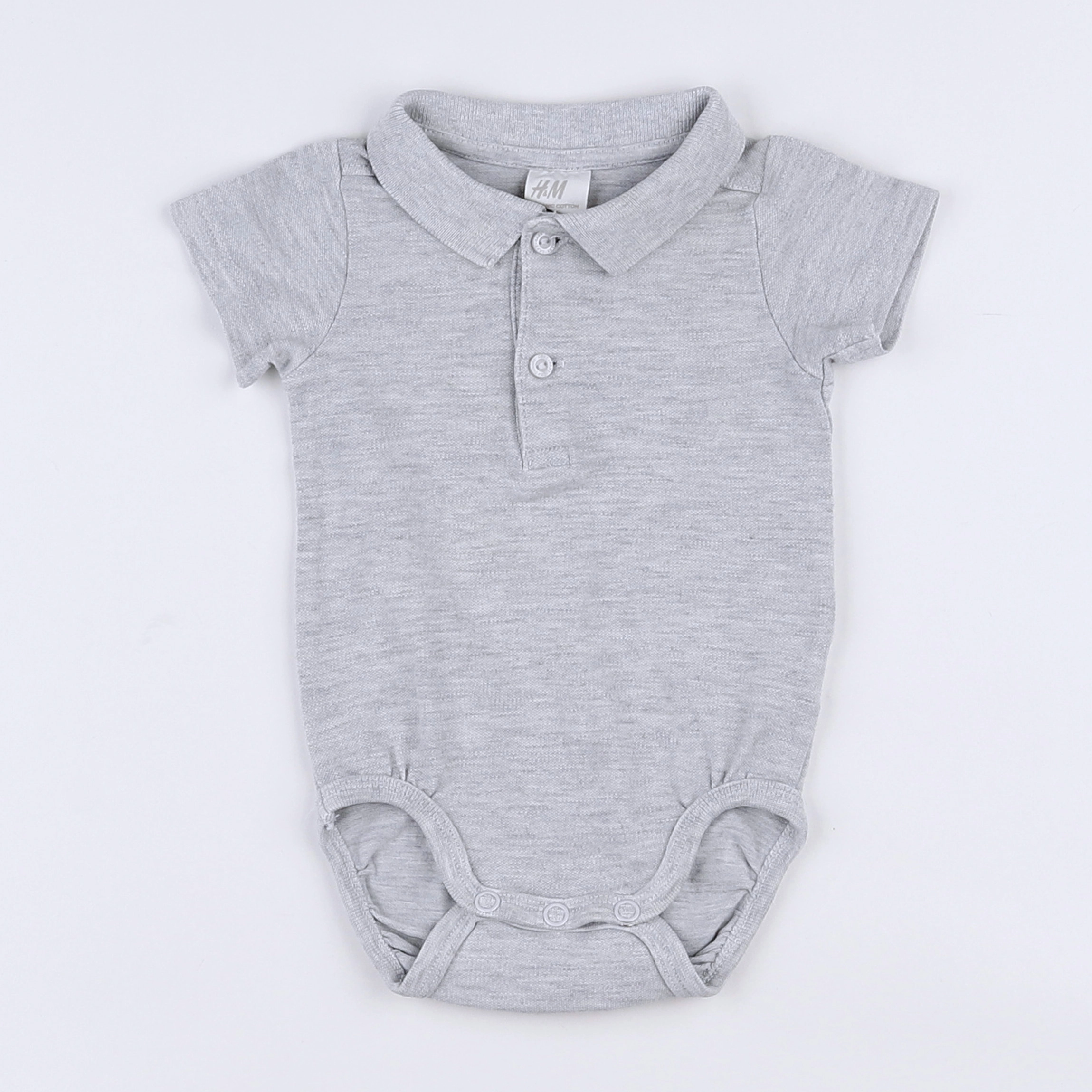 H&M - body vetement gris - 3 mois