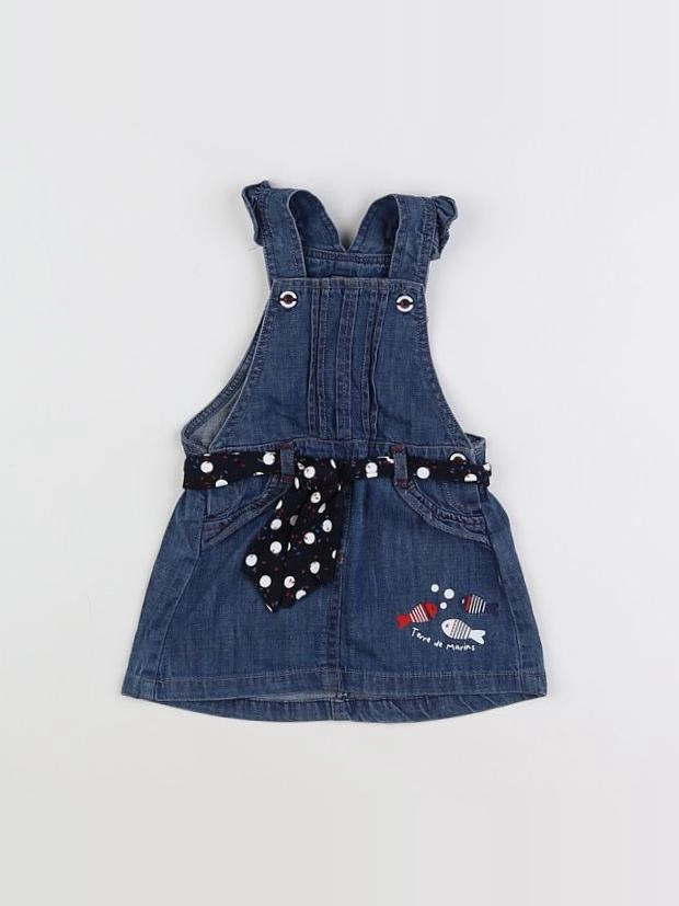 Terre de marins - robe bleu - 9 mois