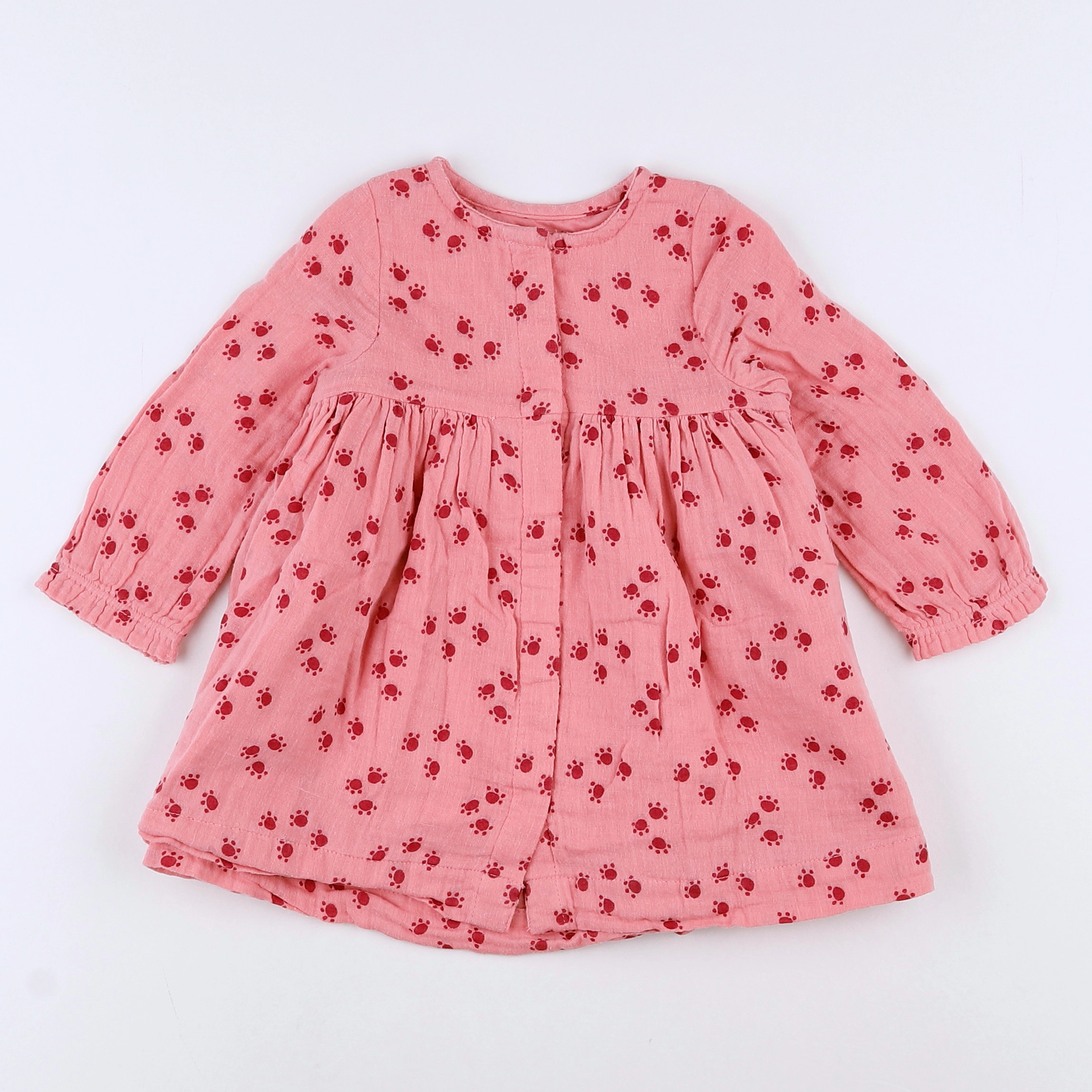Vertbaudet - robe rose - 9 mois