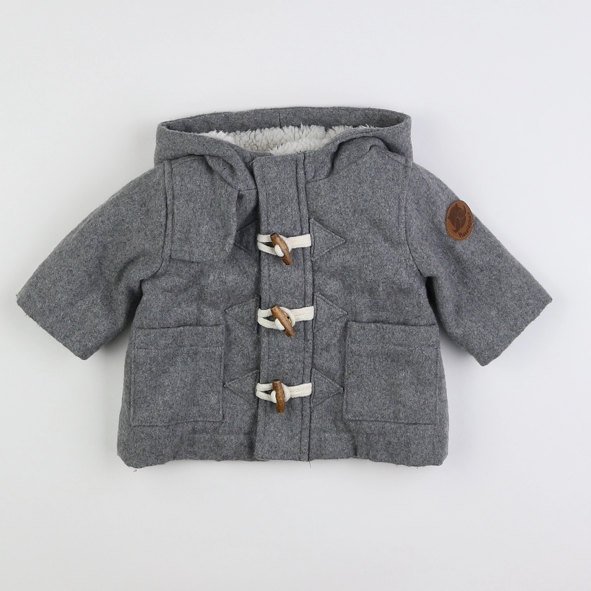 Vertbaudet - manteau gris - 3 mois