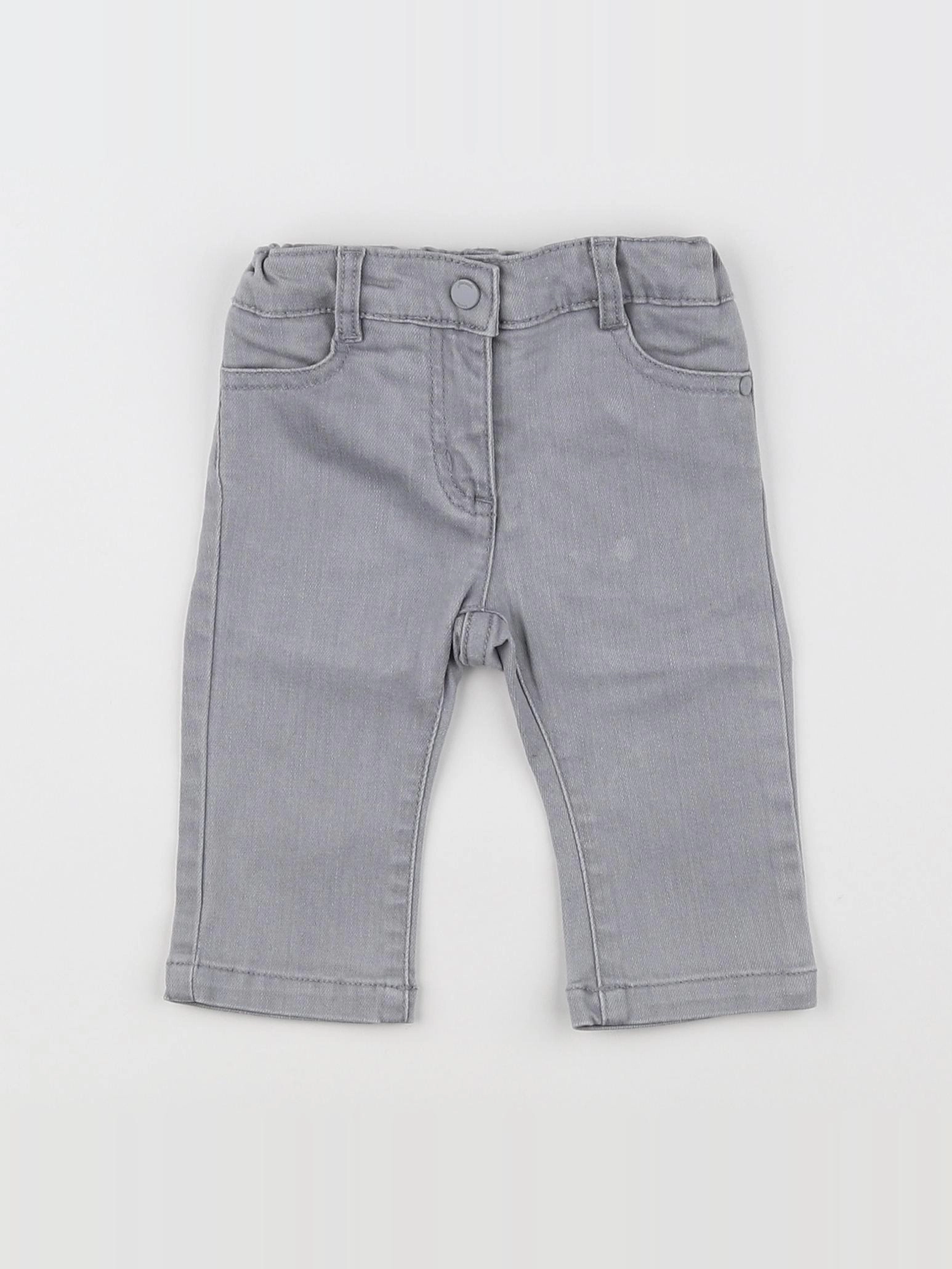 Jacadi - jean gris - 6 mois