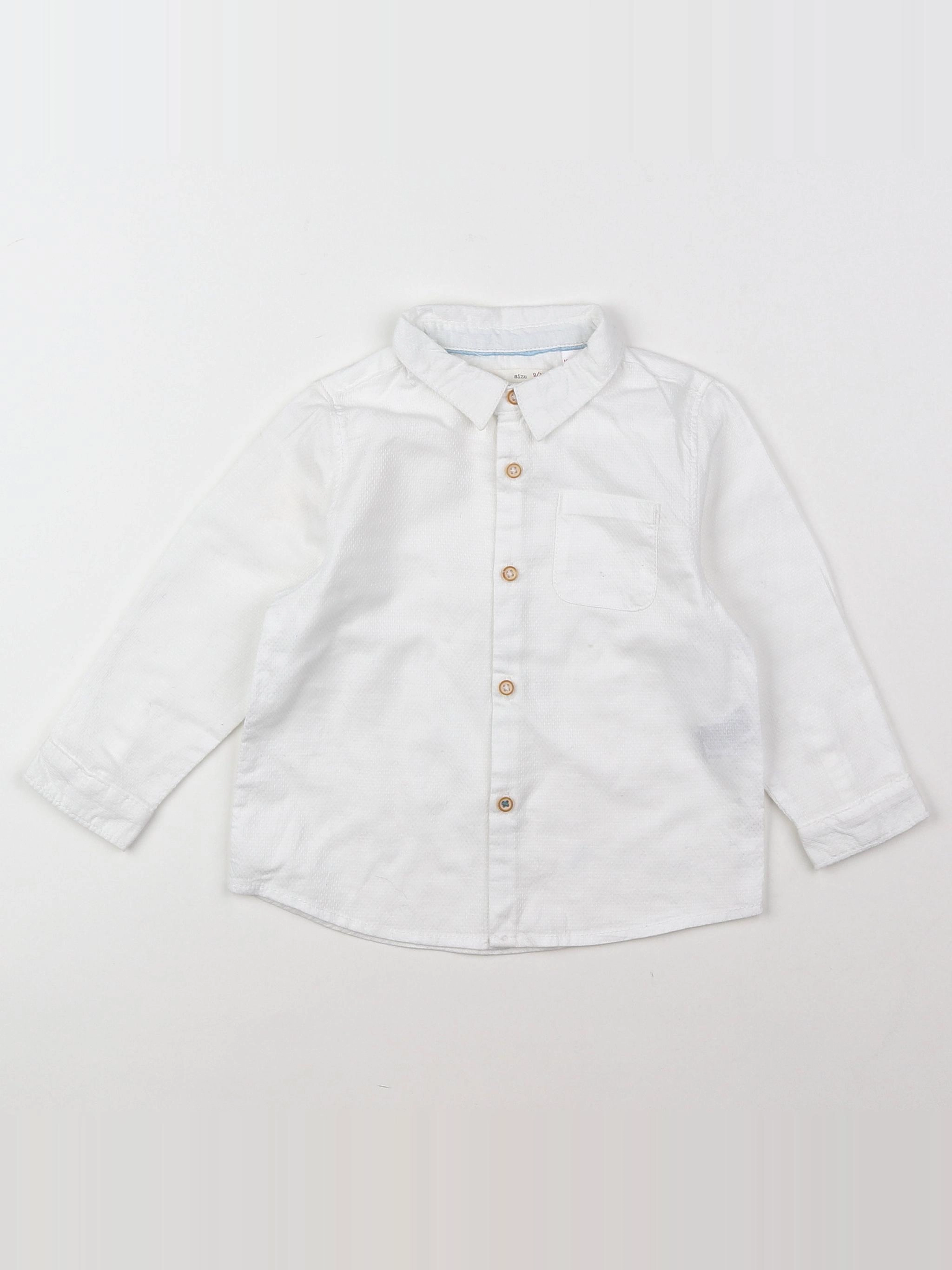Zara - chemise blanc - 9/12 mois