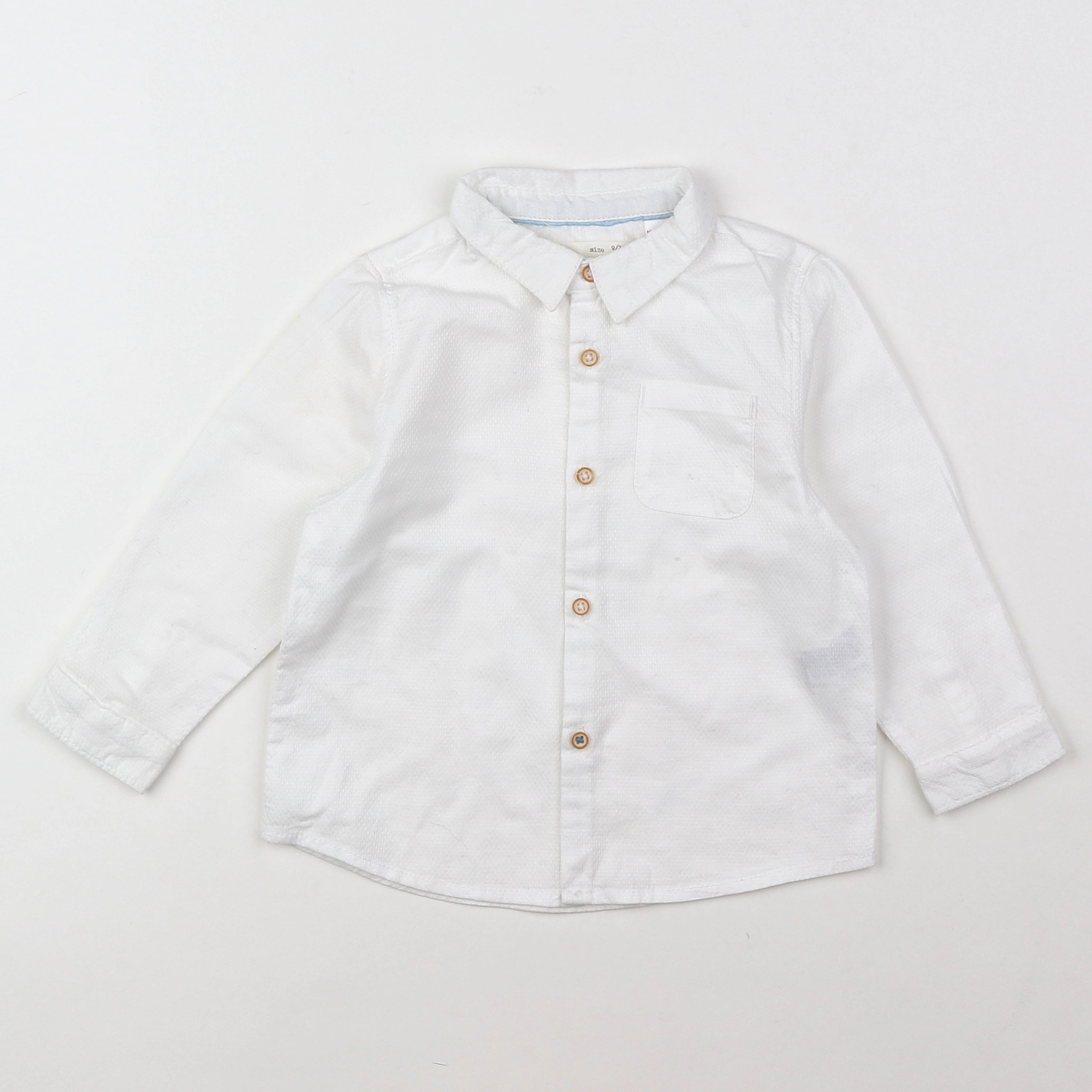 Zara - chemise blanc - 9/12 mois
